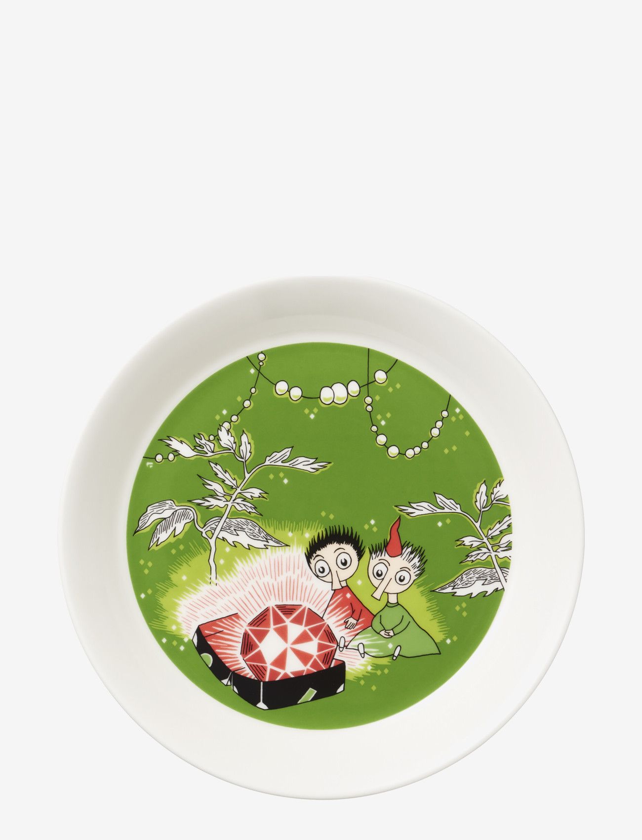 Arabia - Moomin plate Ø19cm Thingumy and Bob - lowest prices - red - 0