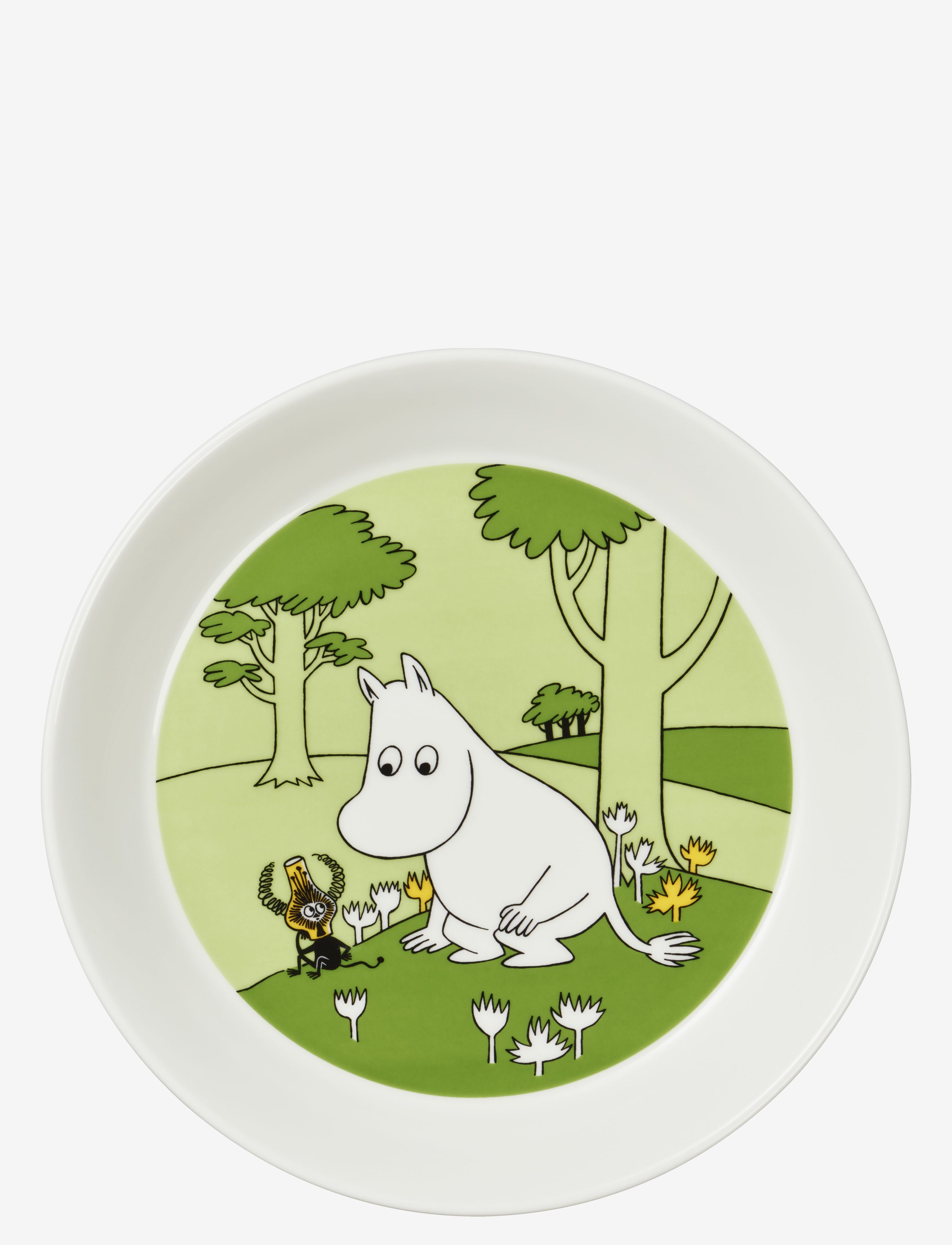Arabia Moomin plate Ø19cm Moomintroll - Tallerkner - GREEN / multi