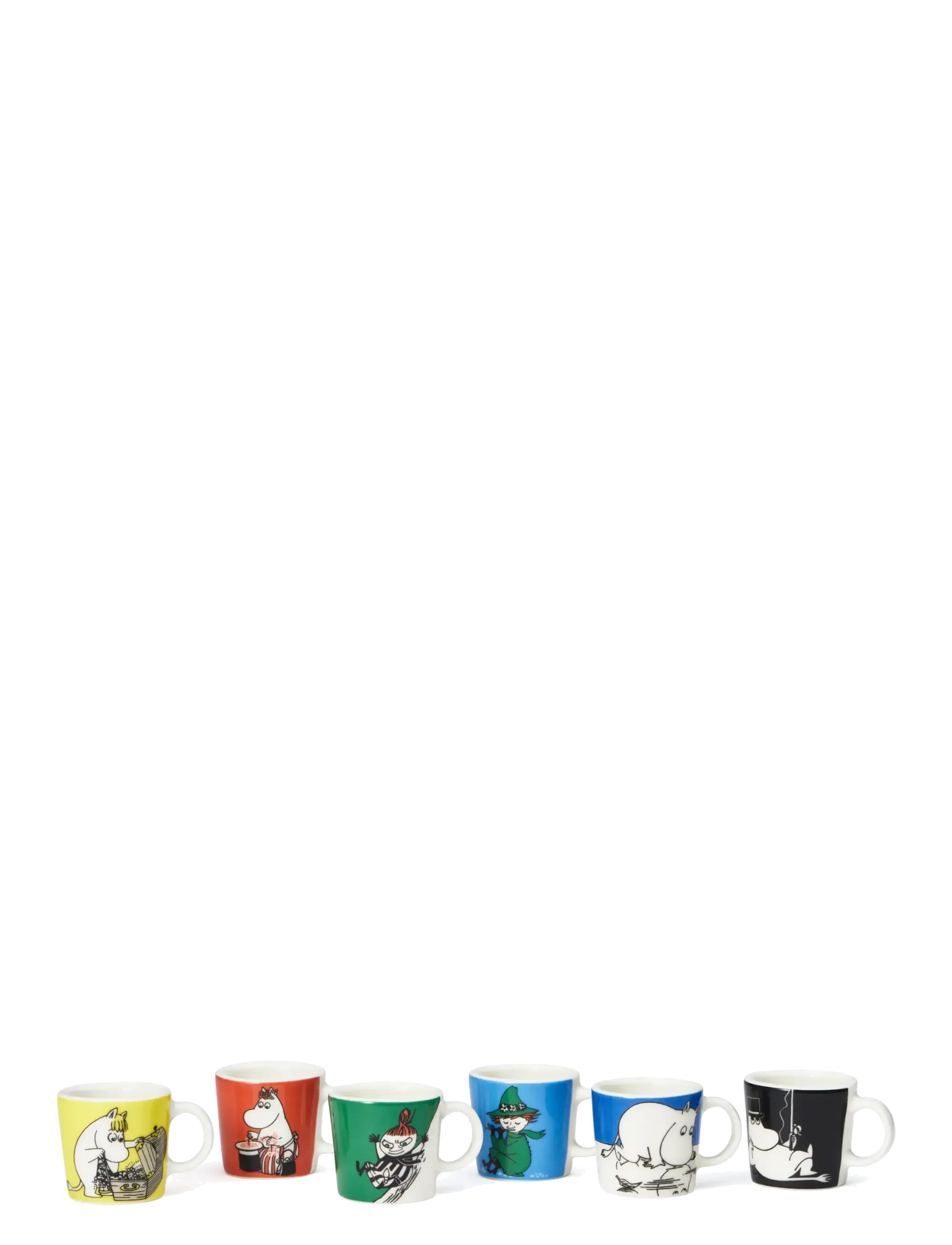 Arabia Moomin minimug set 6 pcs 1st classics - Arabia - WHITE / multi