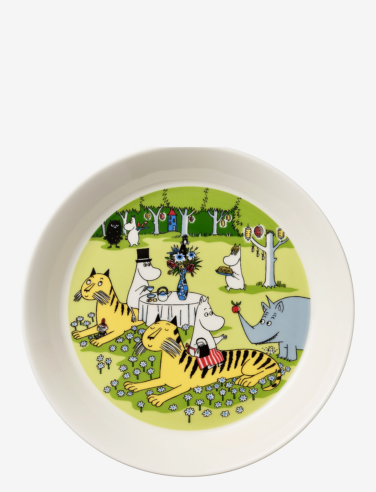 Arabia - Moomin plate 19cm Garden party - laveste priser - green - 0