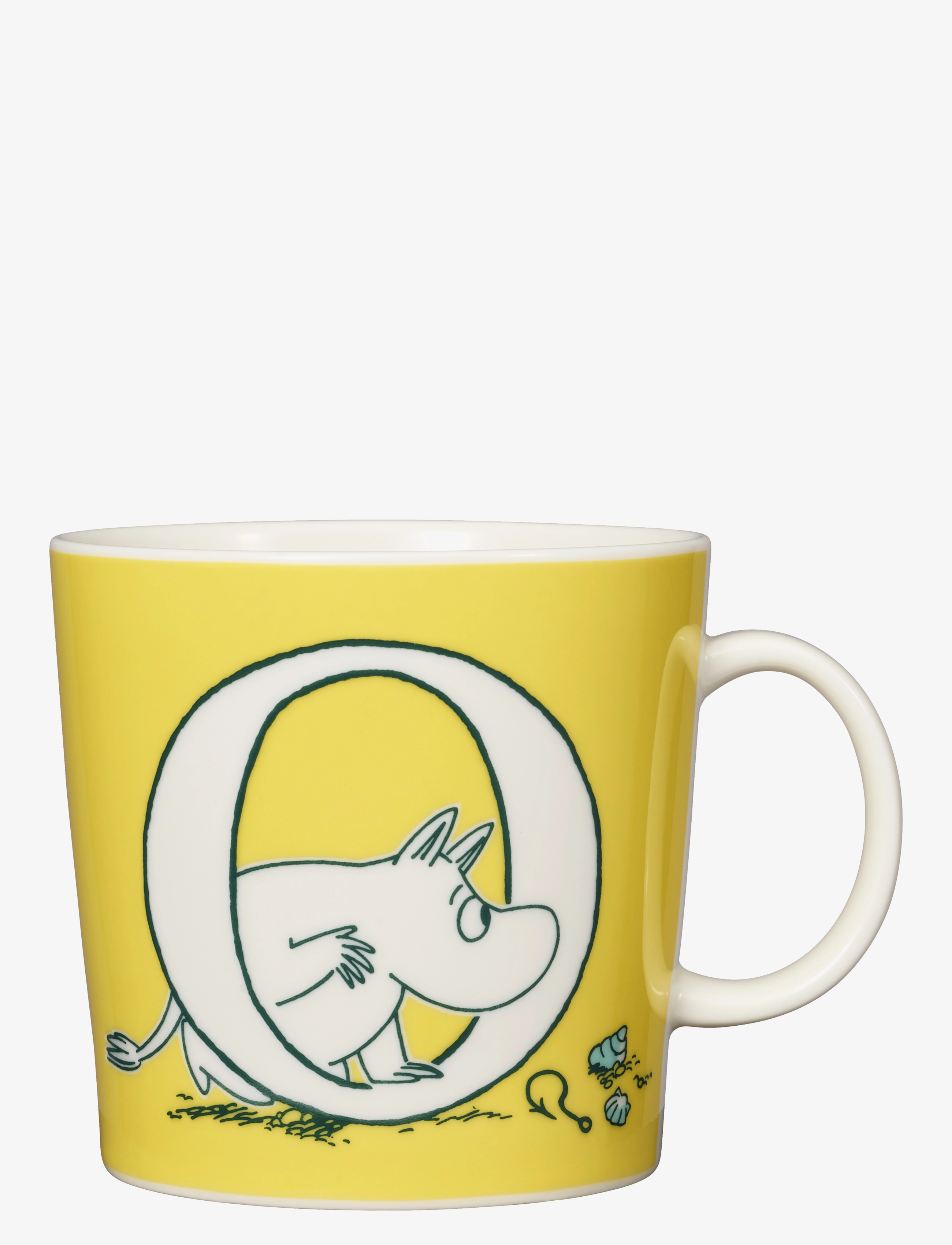 Arabia Moomin Mug 04L Abc O, Coffee Kop, Gul, Str: 40 CL