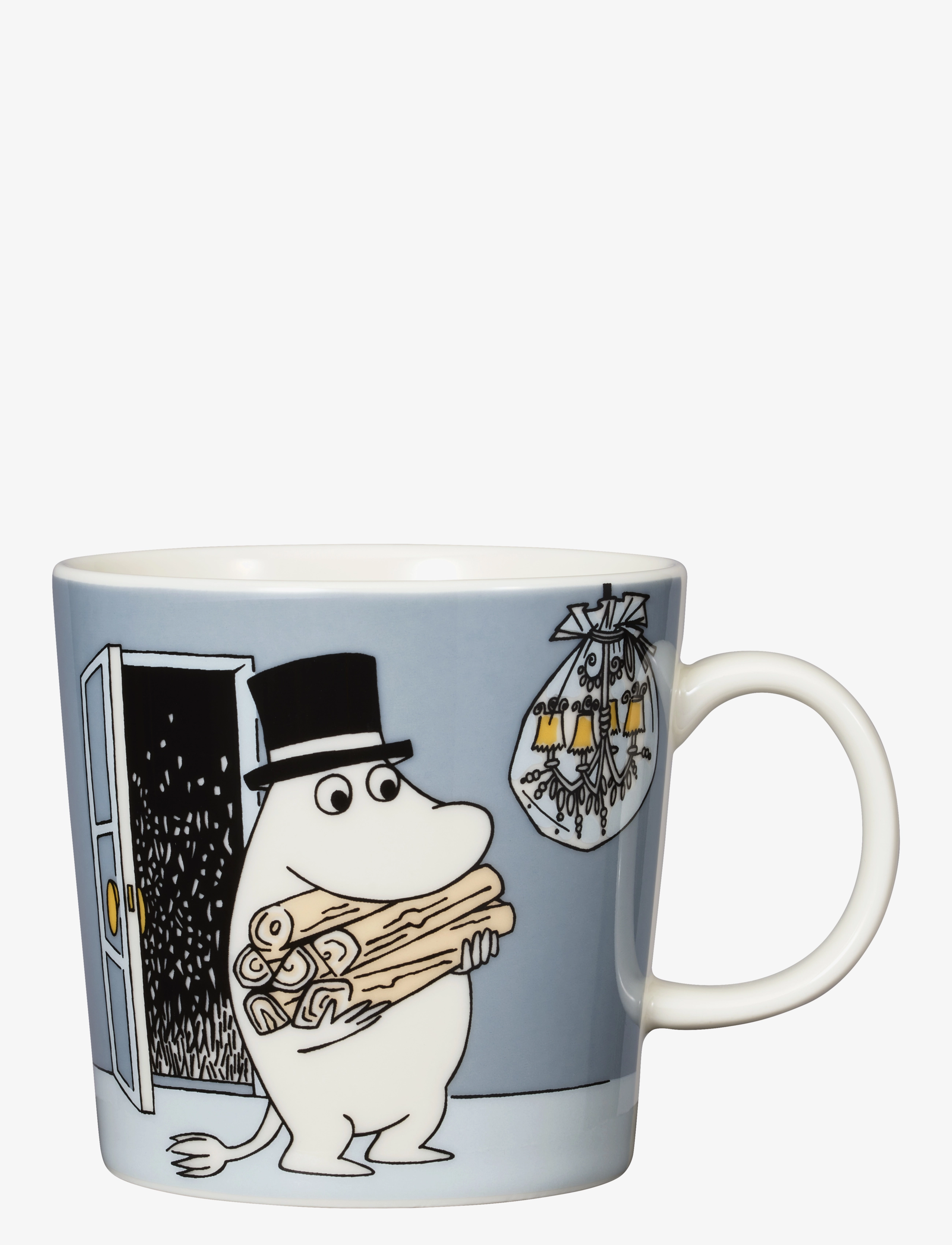 Arabia Moomin Mug Moominpappa, Coffee Kop, Grå, Str: 30 CL