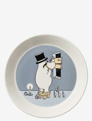 Moomin plate 19cm Moominpappa - GREY