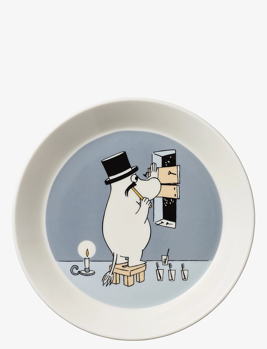 Arabia - Moomin plate 19cm Moominpappa - madalaimad hinnad - grey - 0