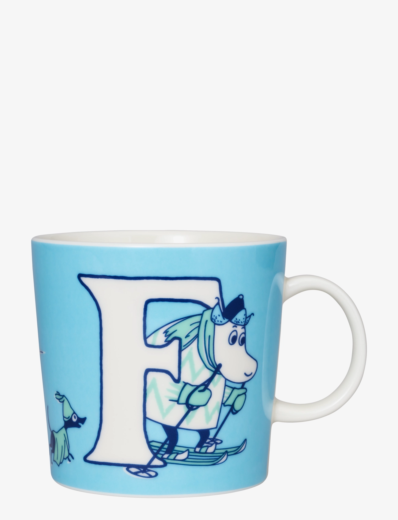 Arabia Moomin Mug 0,4L Abc F, 40 CL, Blue, Kopper & Krus > Kopper, Børn