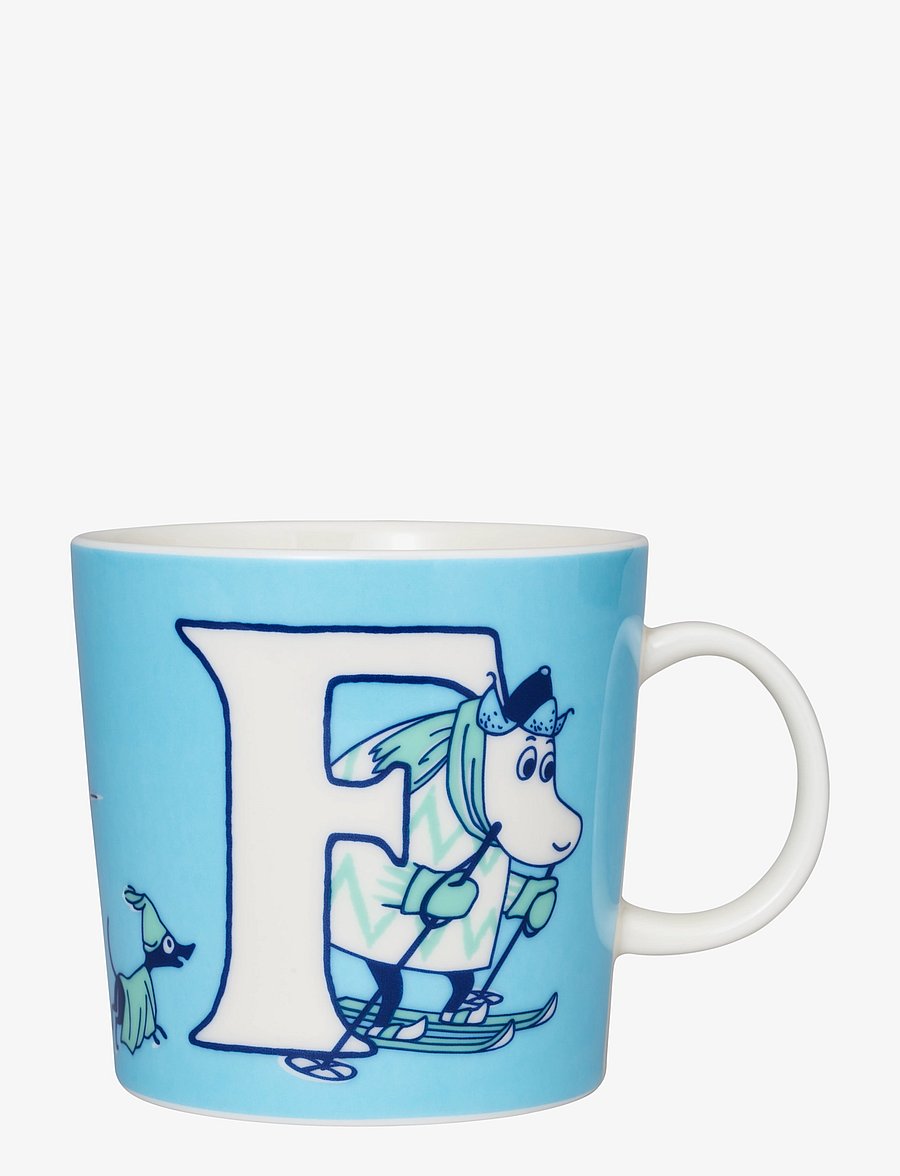 Arabia - Moomin mug 0,4L ABC F - tassen & becher - blue - 0