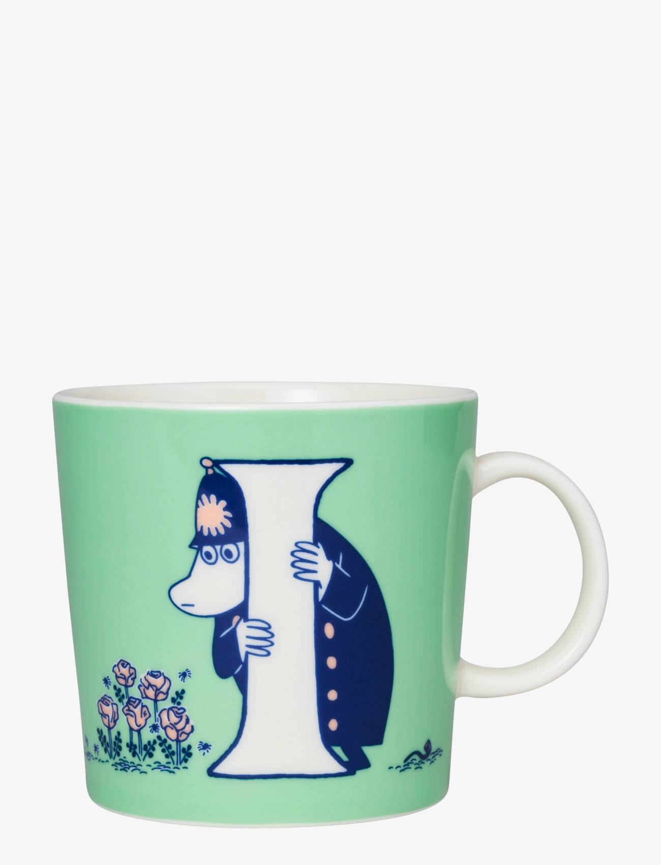 Arabia Moomin Mug 0,4L Abc I, 40 CL, Green, Kopper & Krus > Kopper, Børn