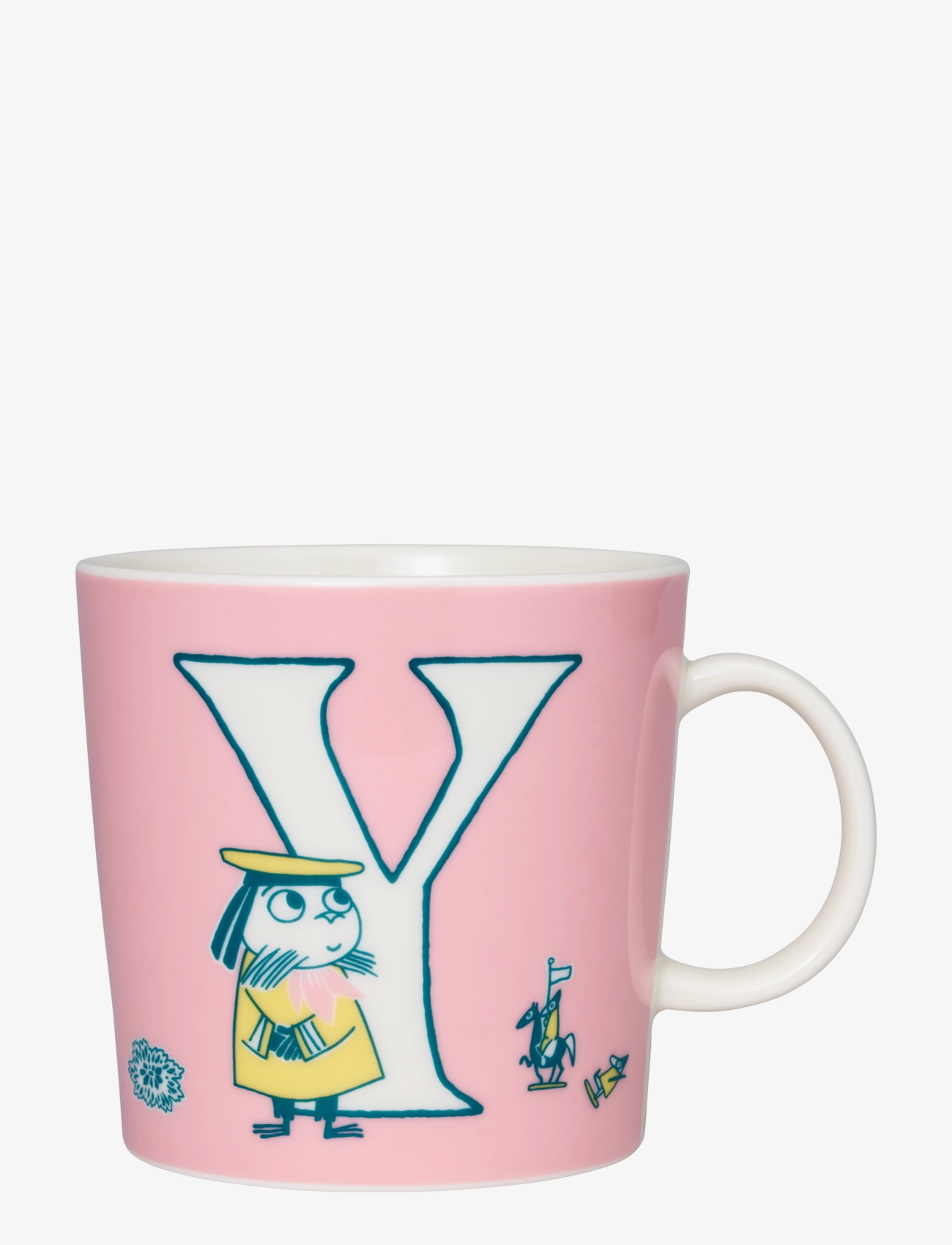 Arabia Moomin Mug 0,4L Abc Y, 40 CL, Pink, Kopper & Krus > Kopper, Børn