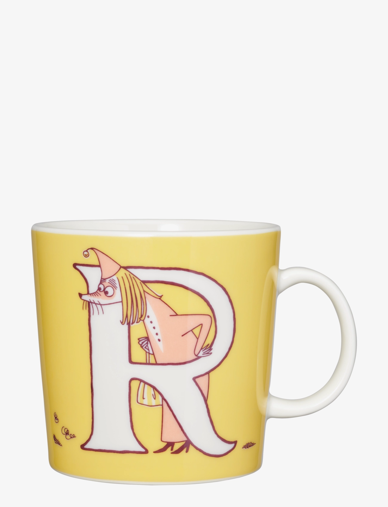 Arabia Moomin Mug 0,4L Abc R, 40 CL, Yellow, Kopper & Krus > Kopper, Børn