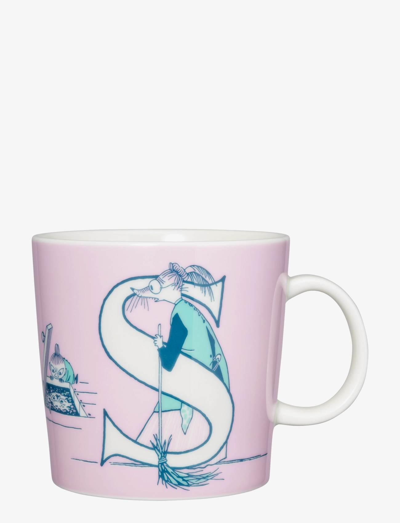 Arabia Moomin Mug 0,4L Abc S, 40 CL, Pink, Kopper & Krus > Kopper, Børn