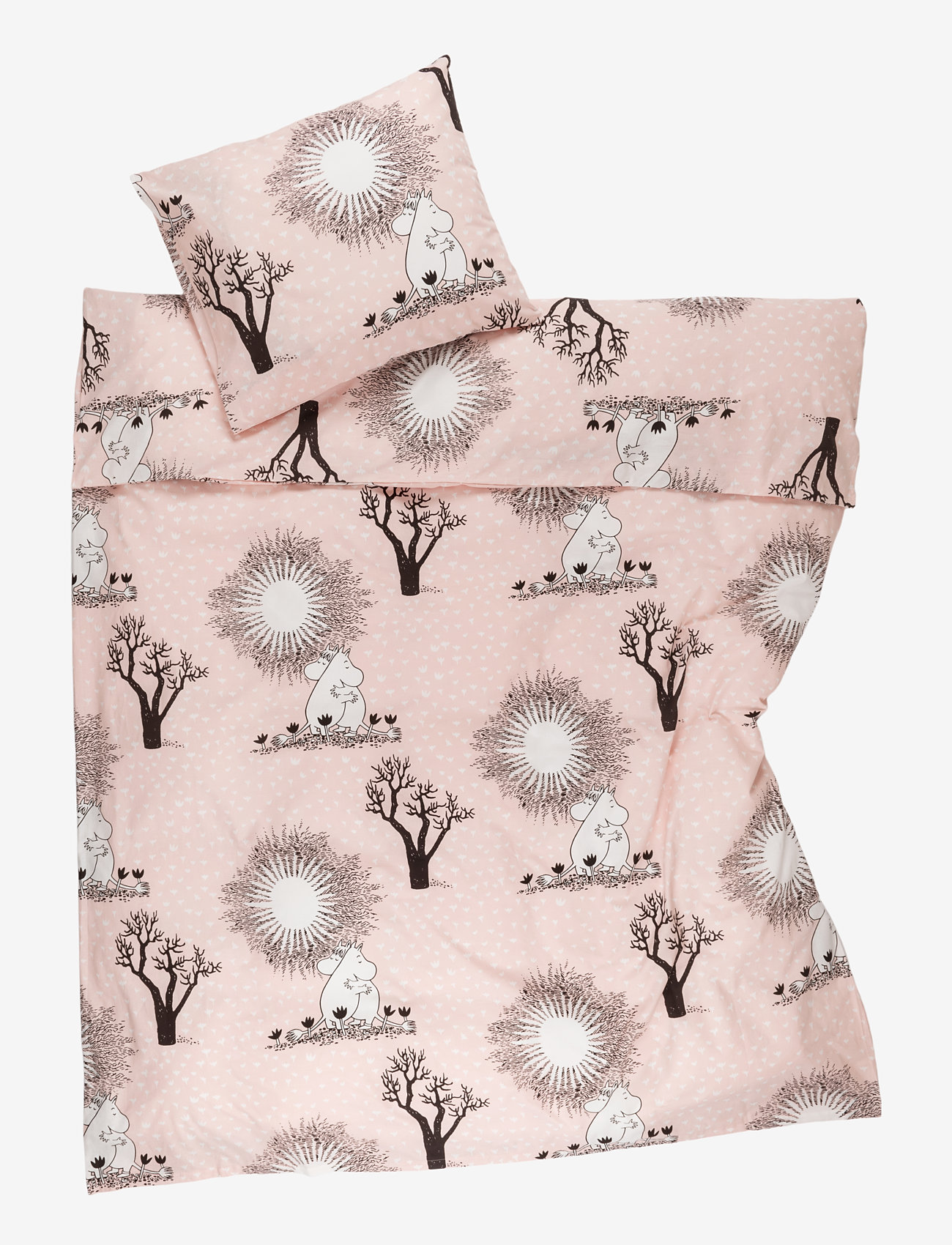 Arabia - Moomin bedset 150x210cm Love24 GOTS - påslakanset - rosa - 0