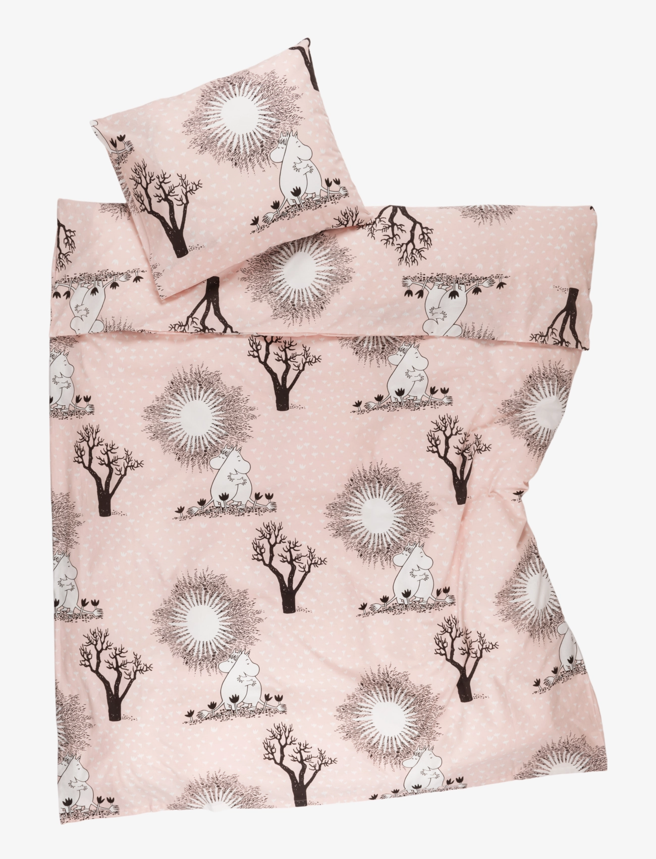 Arabia Moomin bedset 150x210cm Love24 GOTS - Påslakanset - ROSA / pink/rose