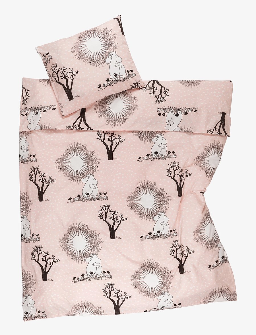 Arabia - Moomin bedset 150x210cm Love24 GOTS - voodiriiete komplektid - rosa - 0