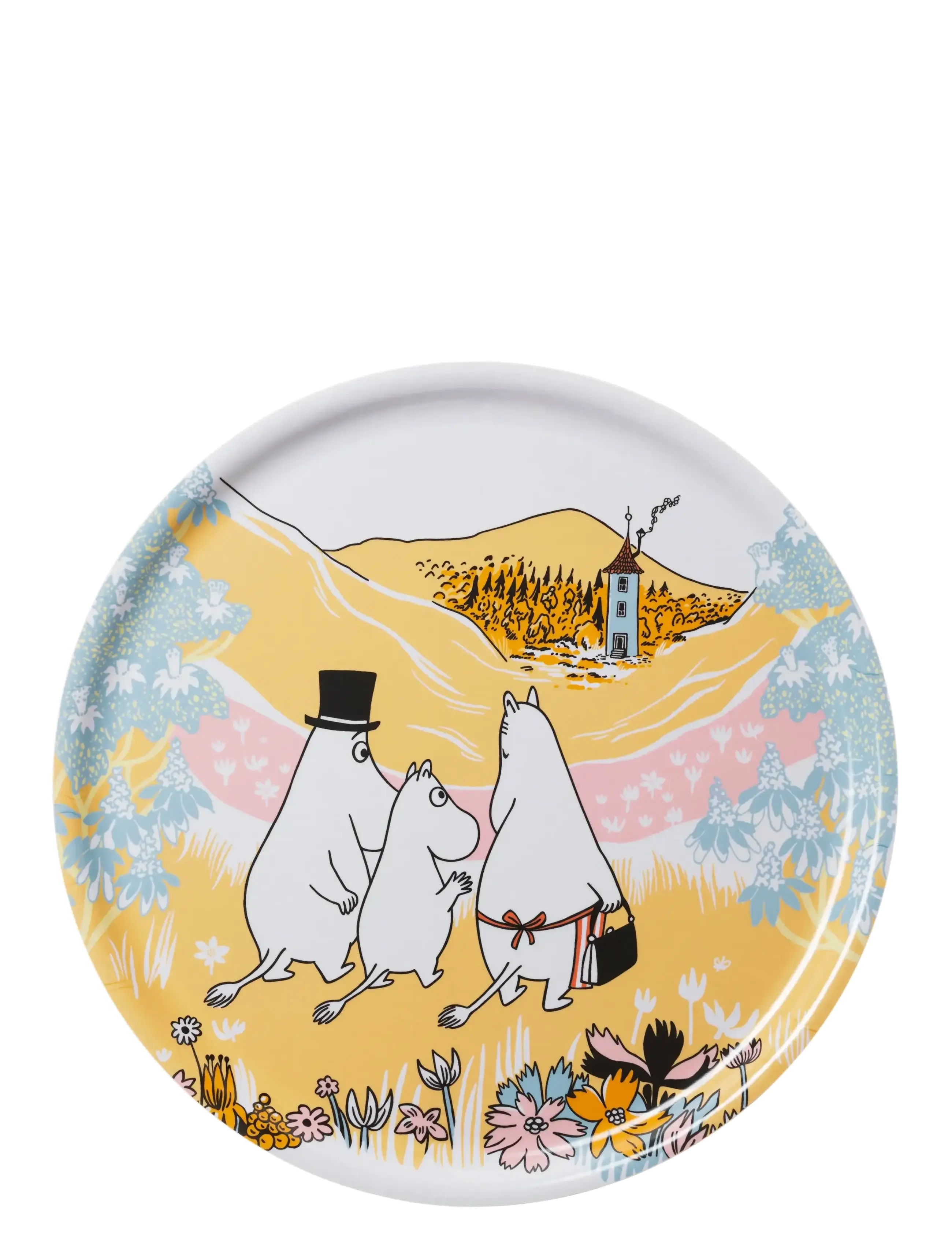 Arabia Moomin Tray 35Cm Family Time, 35 cm, Dining & Table Accessories, Weiß - Trays, Homeware