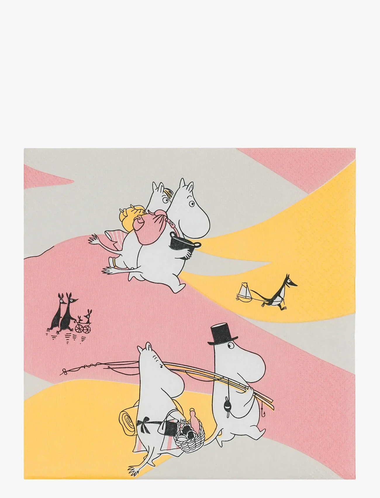 Arabia - Moomin paper napkin 33cm Family Time - pabersalvrätikud - multicolor - 1