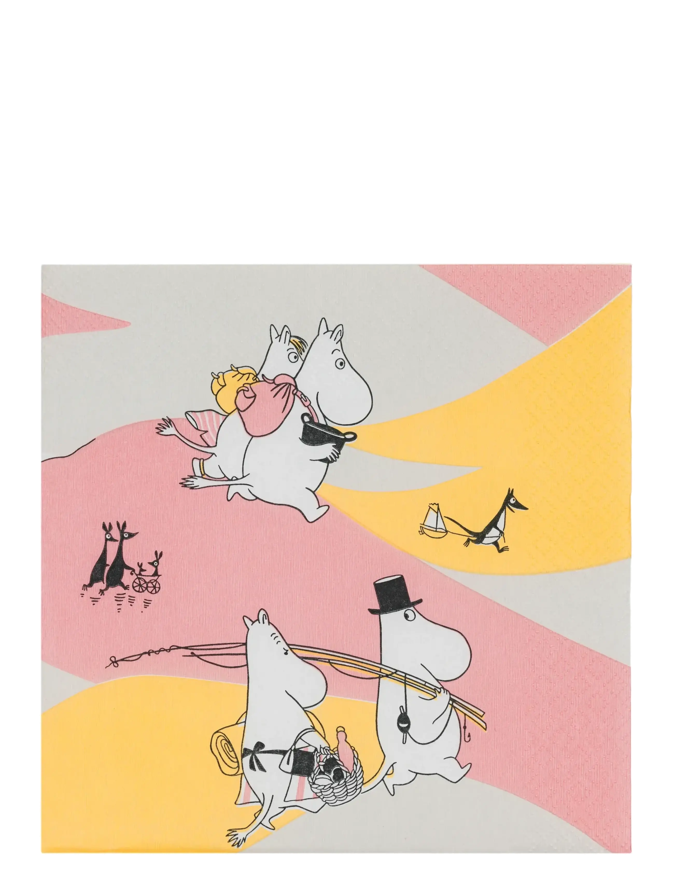Arabia - Moomin paper napkin 33cm Family Time - papirservietter - multicolor - 1