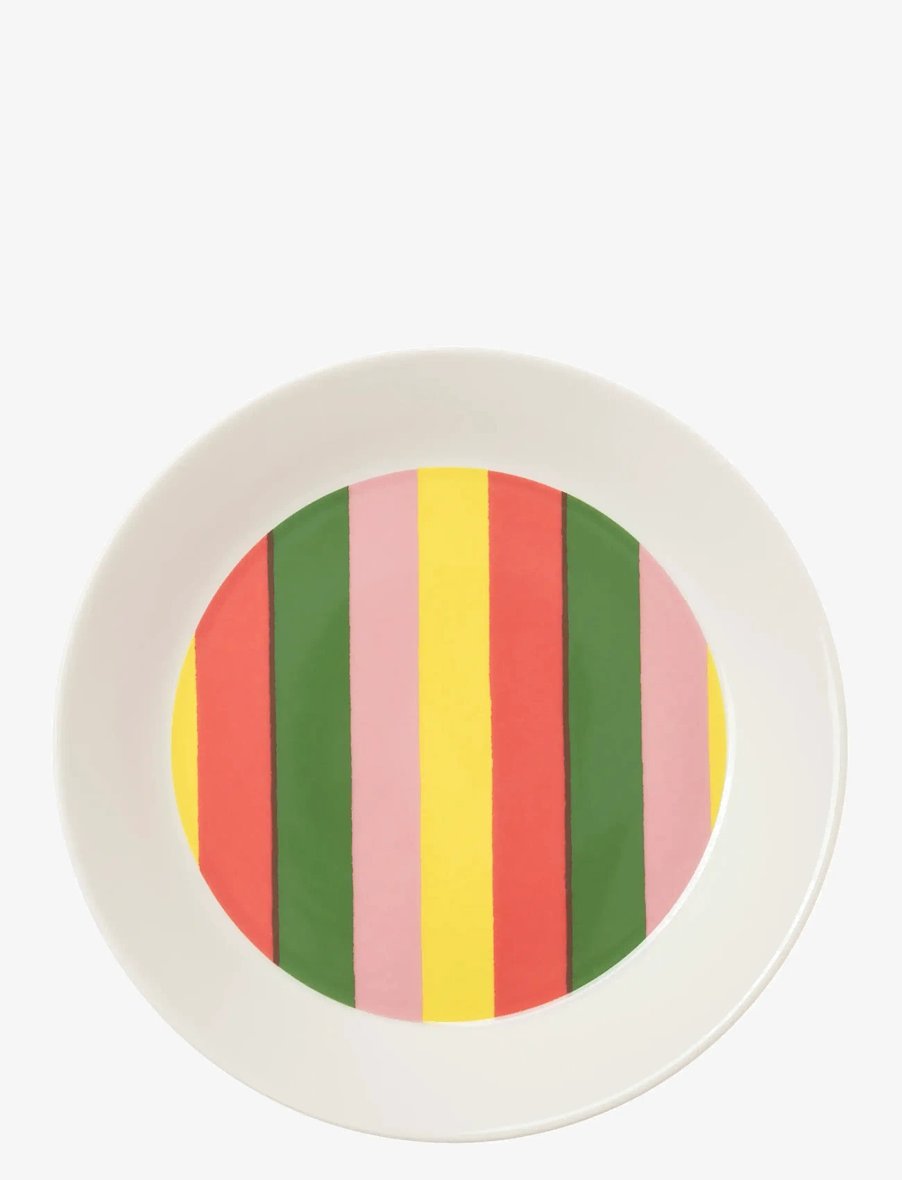 Arabia - Vuokko plate 21cm Pieni 4-raita - pietų lėkštės - mixed set colour - 0