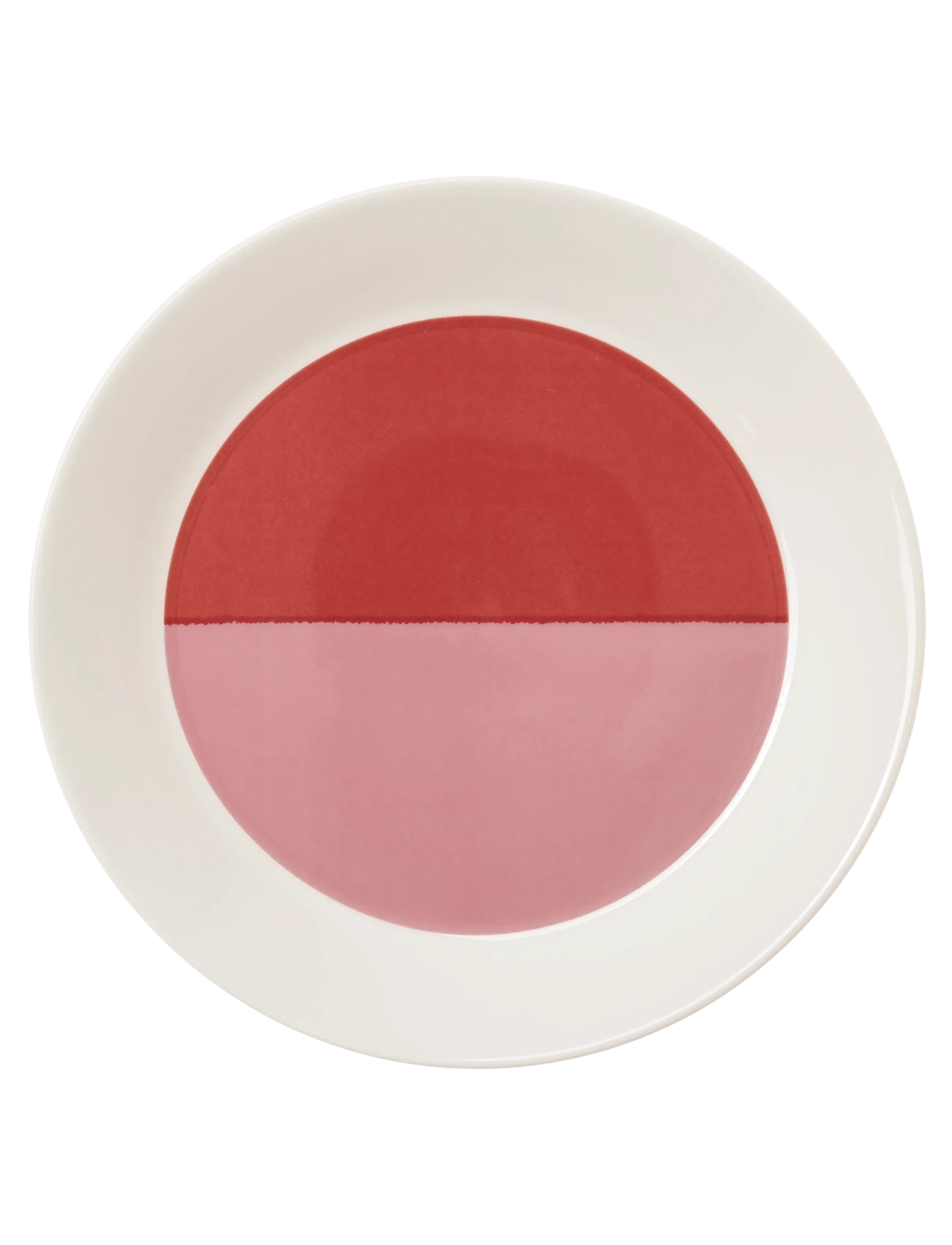 Arabia Vuokko Plate 21cm 2-Väri Pink-Red, Ø 21 cm, Pink, Tallerkener > Middagstallerkener, Unisex