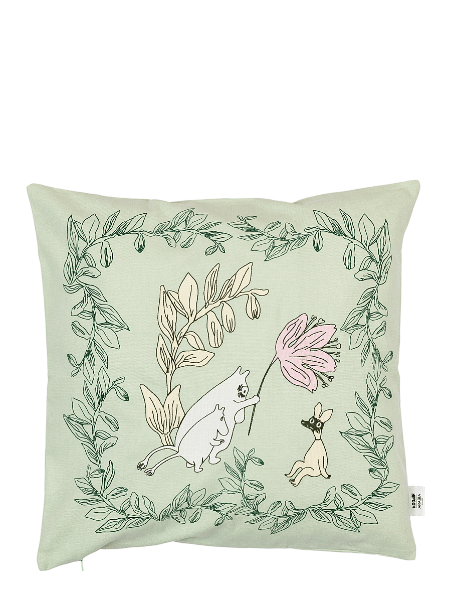 Arabia - Moomin c.cover embr green 50x50 GOTS - kissenbezüge - multicolor - 1