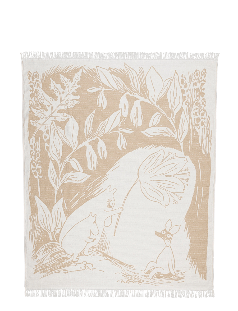 Arabia - Moomin cotton throw 130x170 beige GOTS - decken - multicolor - 0