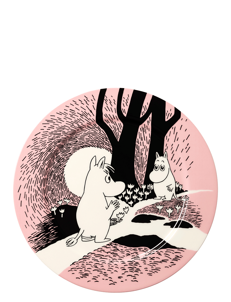Arabia - Moomin serving plate 30cm Love 30 - servierplatten - pink - 0