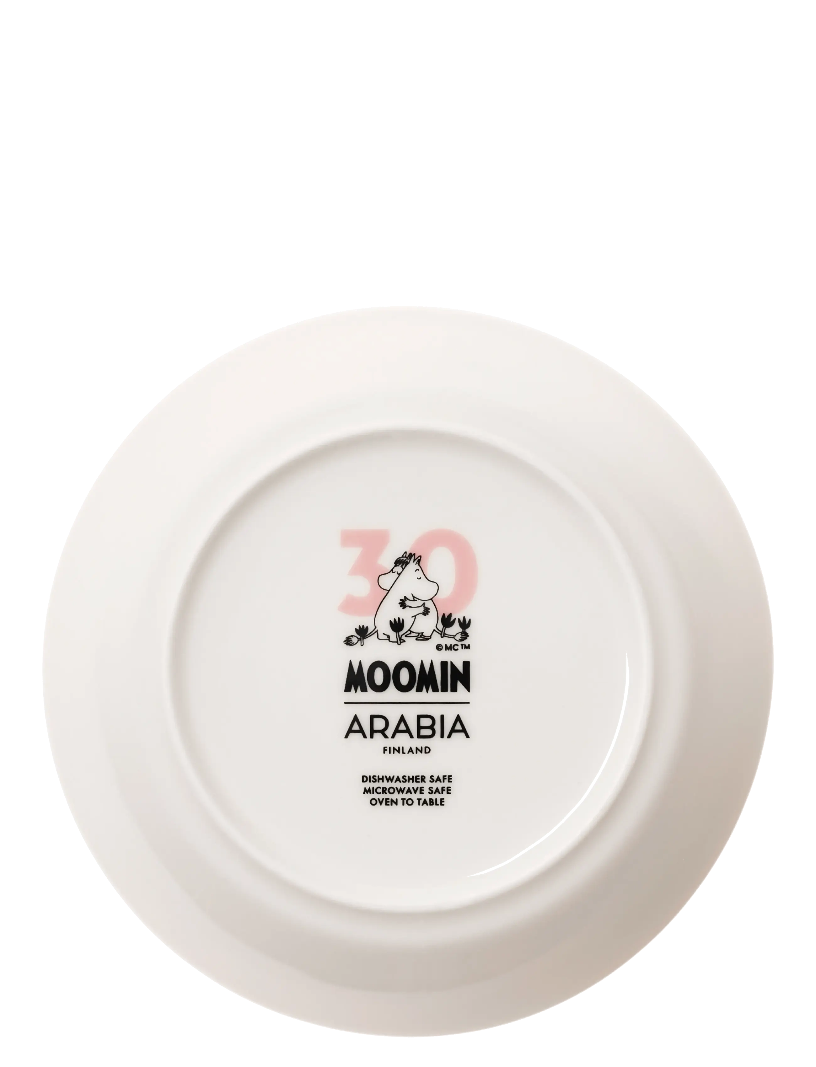 Arabia - Moomin saucer 15cm Love 30 - tiefe teller - pink - 2