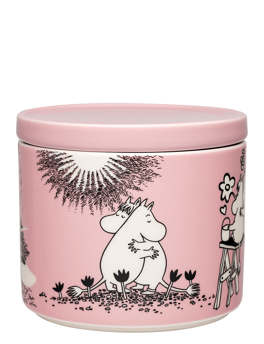 Arabia - Moomin jar 0,7L Love 30 - die niedrigsten preise - pink - 0