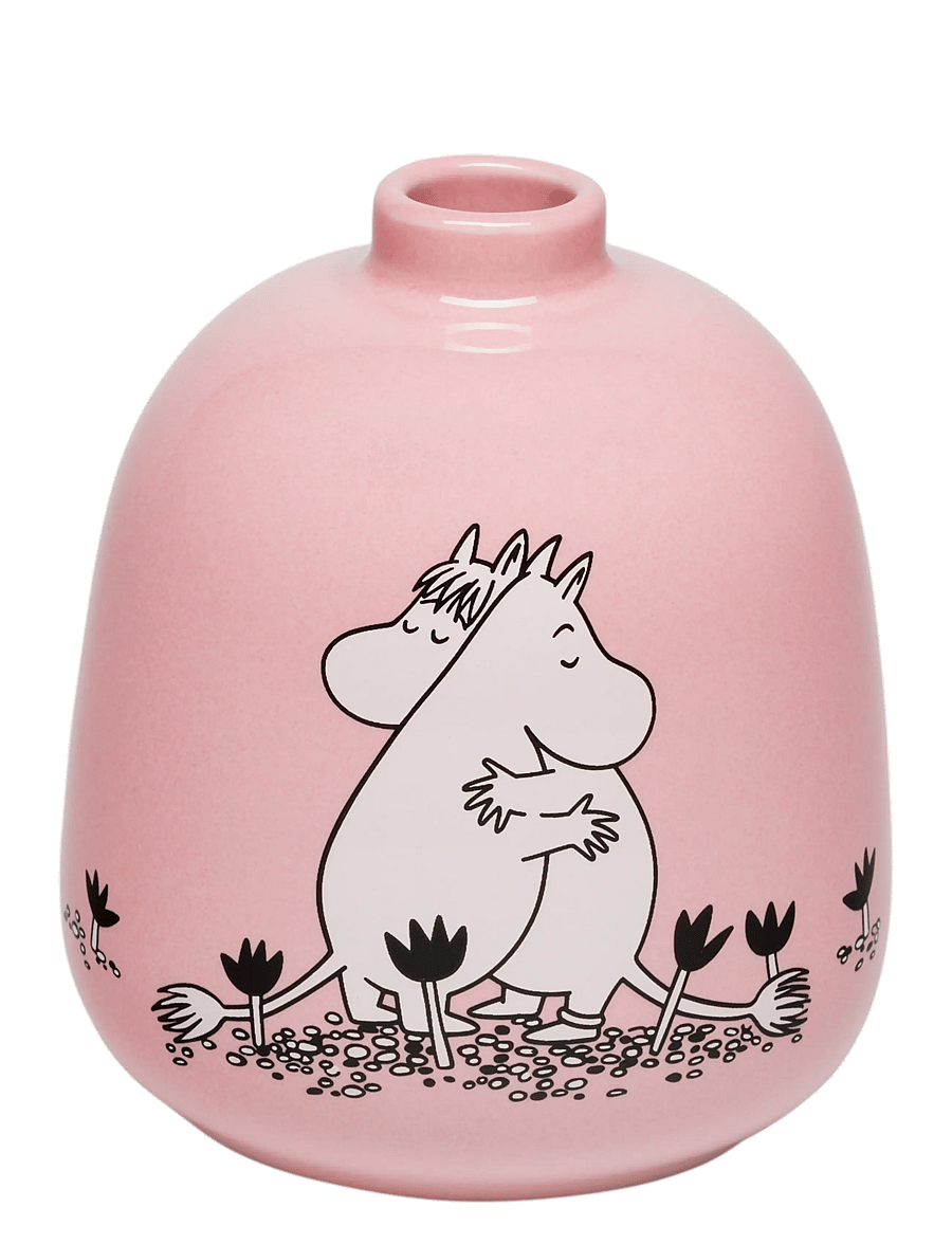 Arabia - Moomin vase 83mm Love - vasen - pink - 0