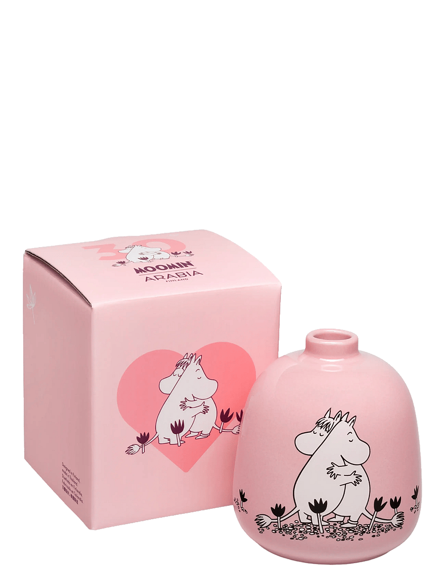 Arabia - Moomin vase 83mm Love - vasen - pink - 1
