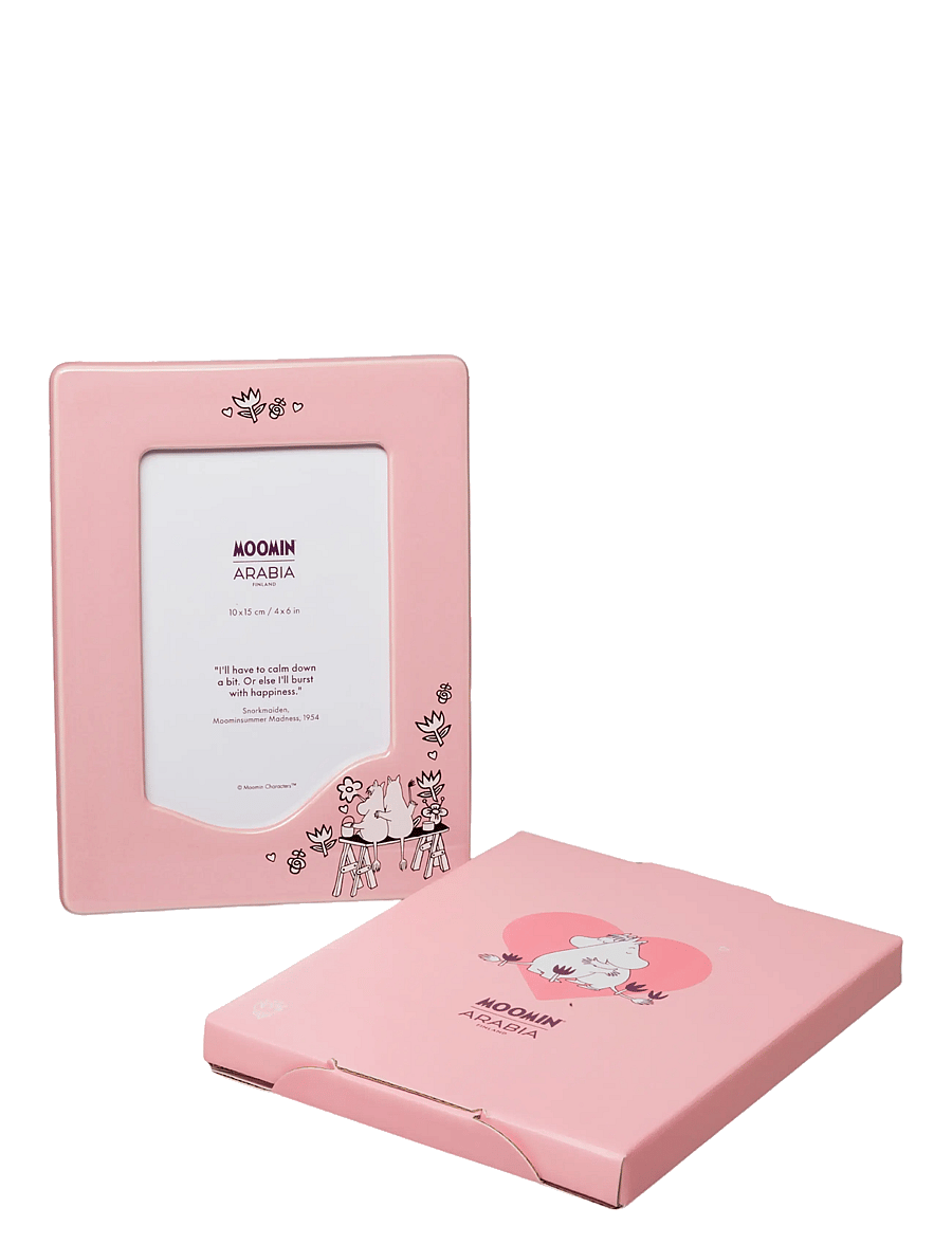 Arabia - Moomin photo frame 100x150mm Love - fotorāmji - pink - 1