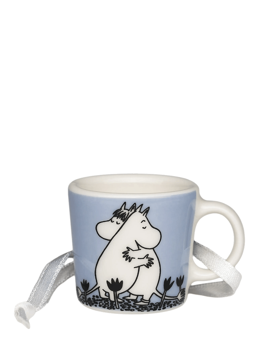 Arabia - Moomin mini mug Love Blue Box - espressotassid - blue - 0