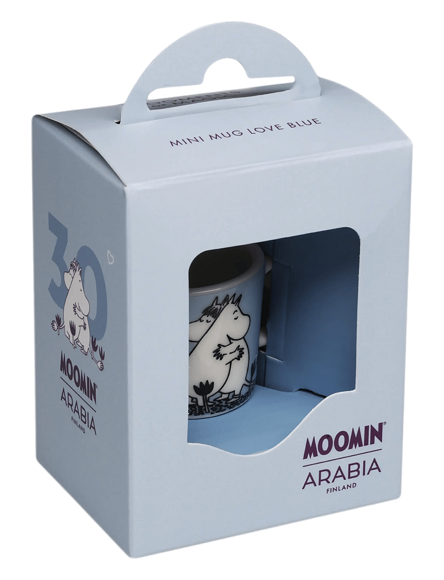 Arabia - Moomin mini mug Love Blue Box - espressotassid - blue - 2