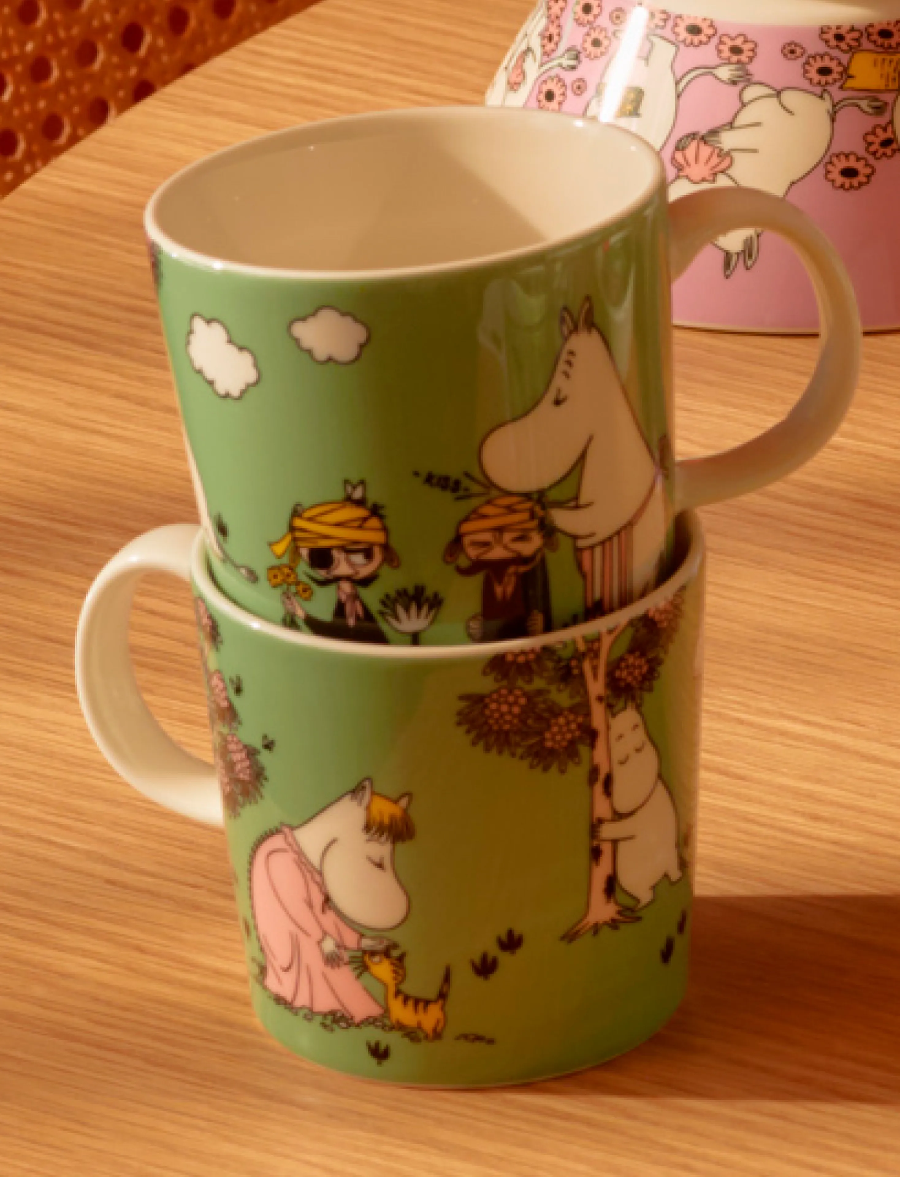 Arabia Moomin Mug 0,3L Loving Care, 30 CL, Green, Kopper & Krus > Kaffekopper, Unisex