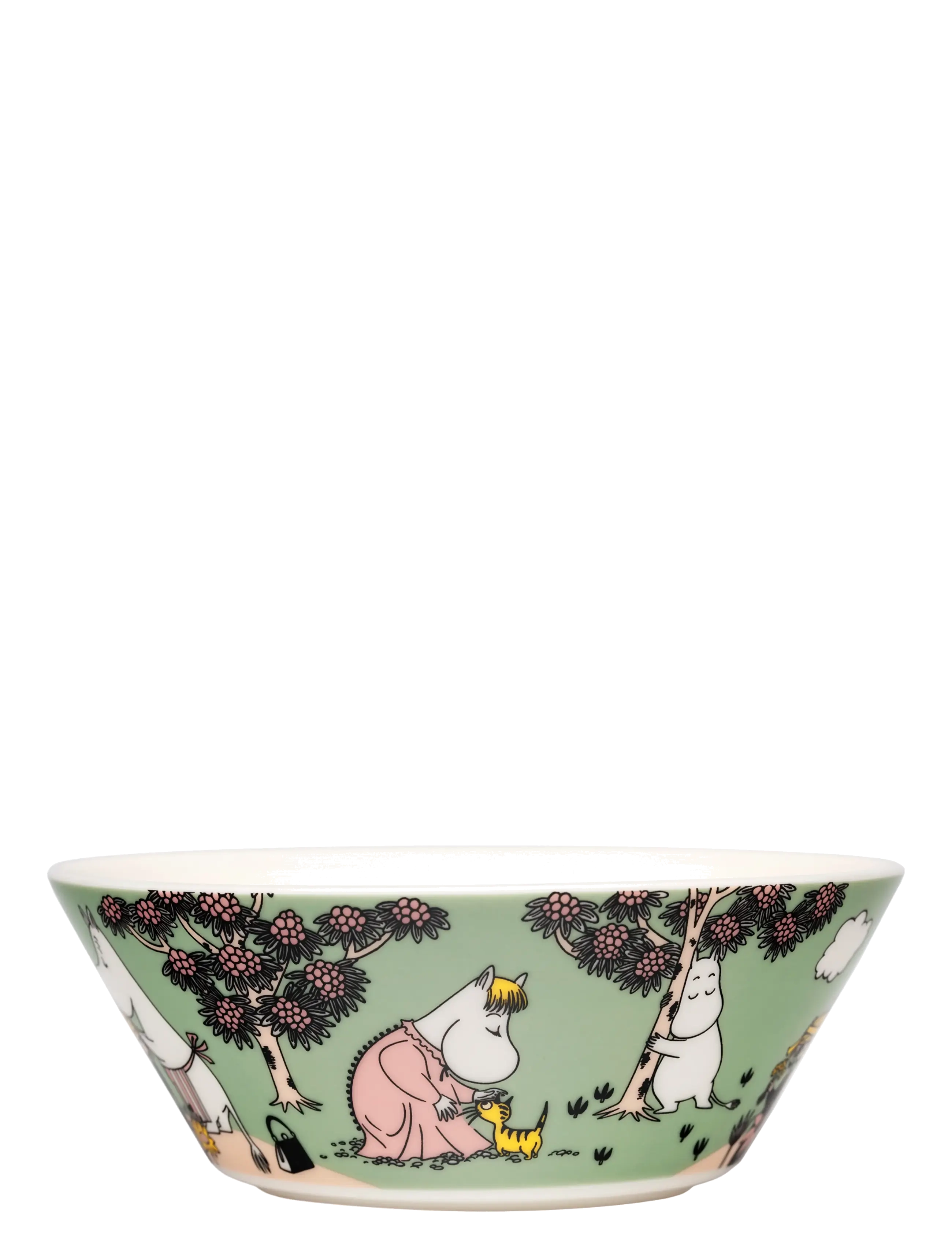 Arabia Moomin Bowl 15Cm Loving Care, Breakfast Skål, Grøn, Str: 15 CM