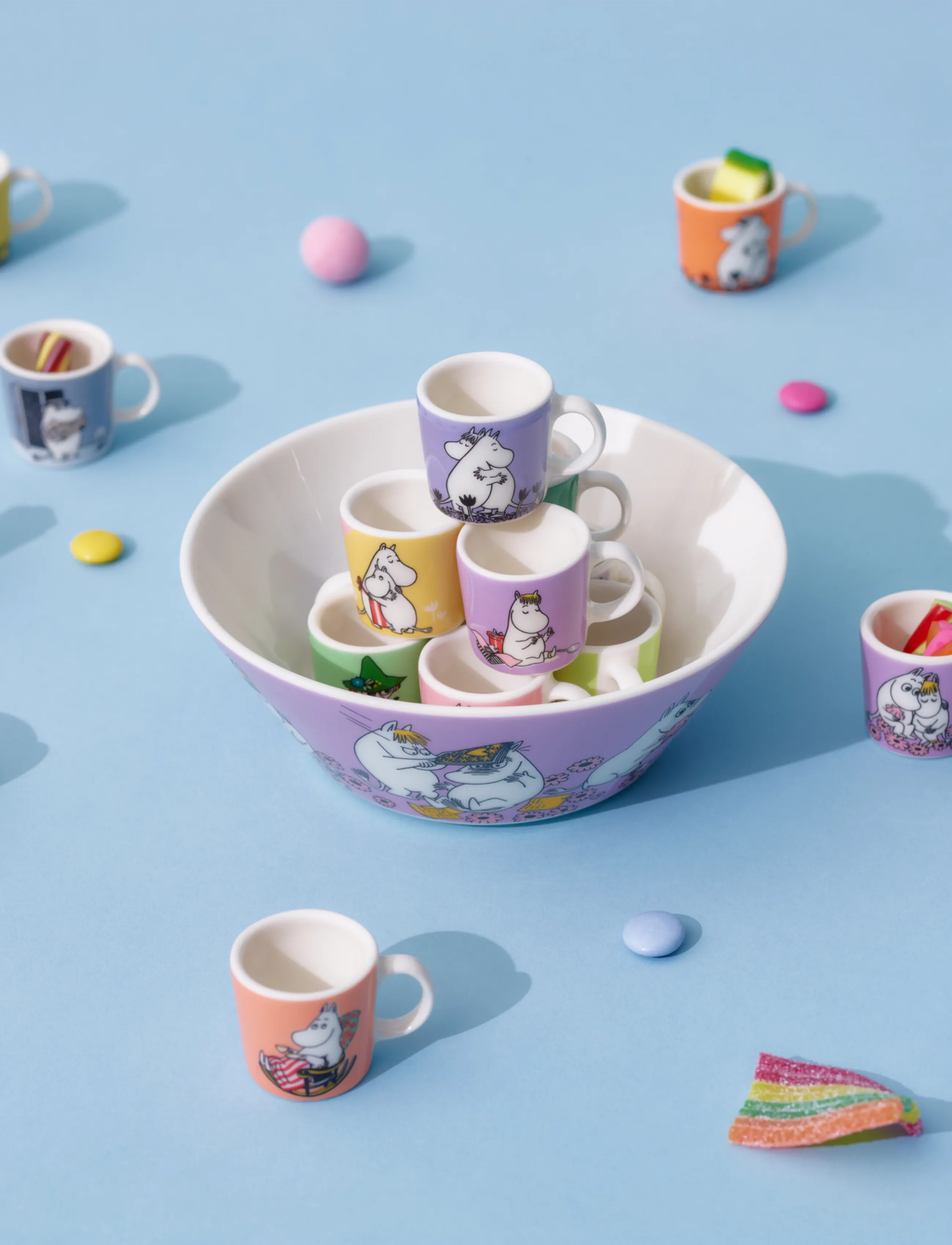 Arabia Moomin Mini Mug Loving Care, 1.2 cm, Green, Kopper Og Krus > Espressokopper, Unisex
