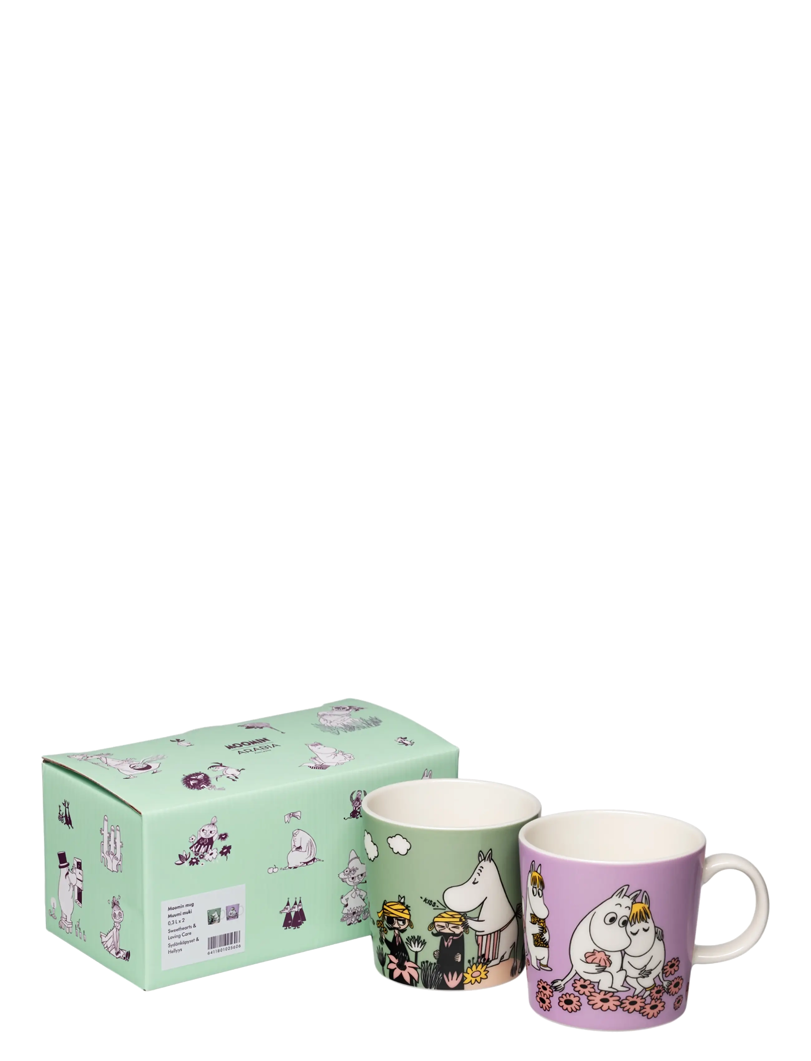 Arabia Moomin Mug 0,3L Sh & Lc 2Pc, Coffee Kop, Multi/mønstret, Str: 0.3 L