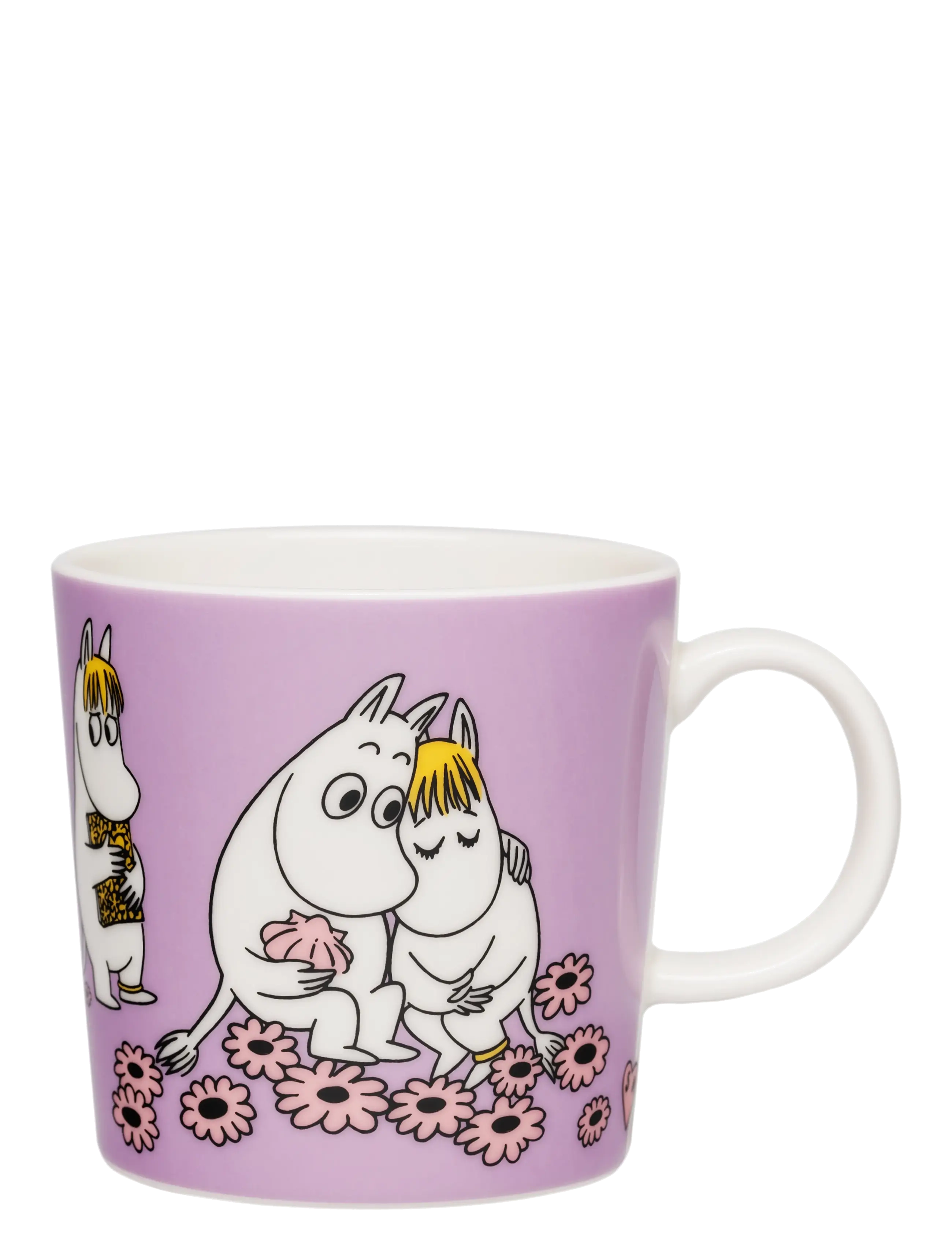 Arabia Moomin Mug 0,3L Sweethearts, Coffee Kop, Lila, Str: 0.3 L