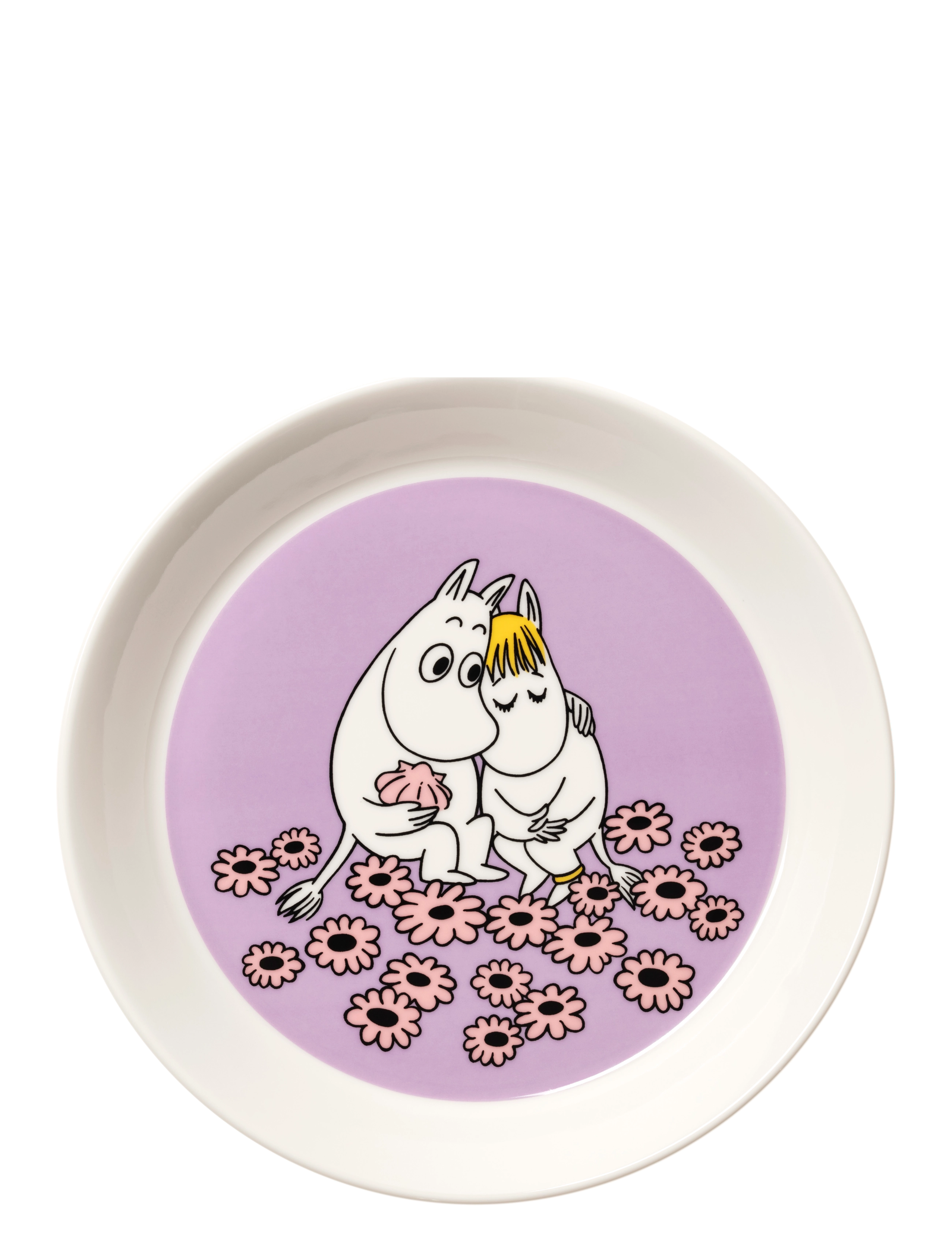 Arabia Moomin Plate 19Cm Sweethearts, 19 cm, Plates, Lila - Deep Homeware