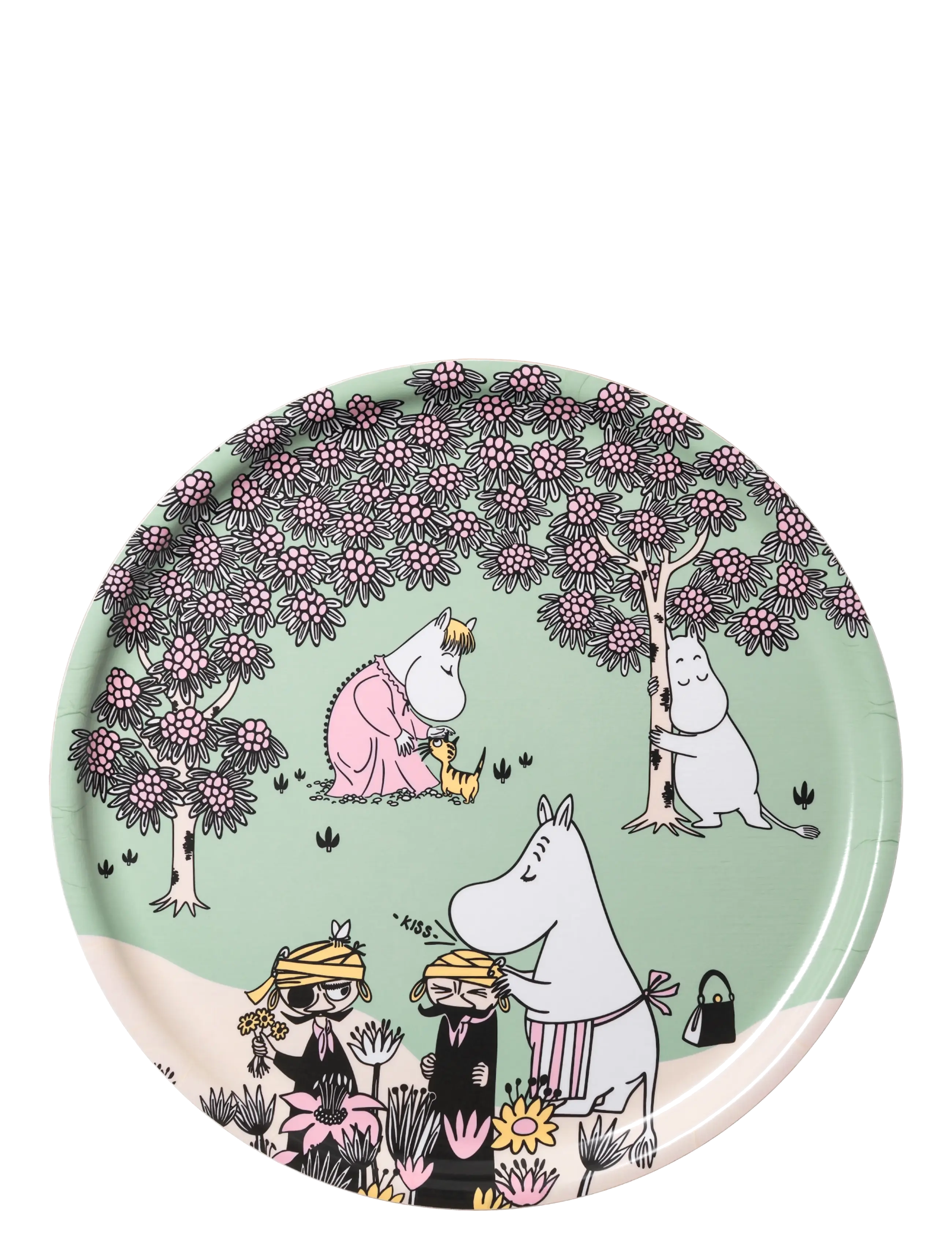 Arabia Moomin Tray 35Cm Loving Care, 35 cm, Dining & Table Accessories, Grün - Trays, Homeware