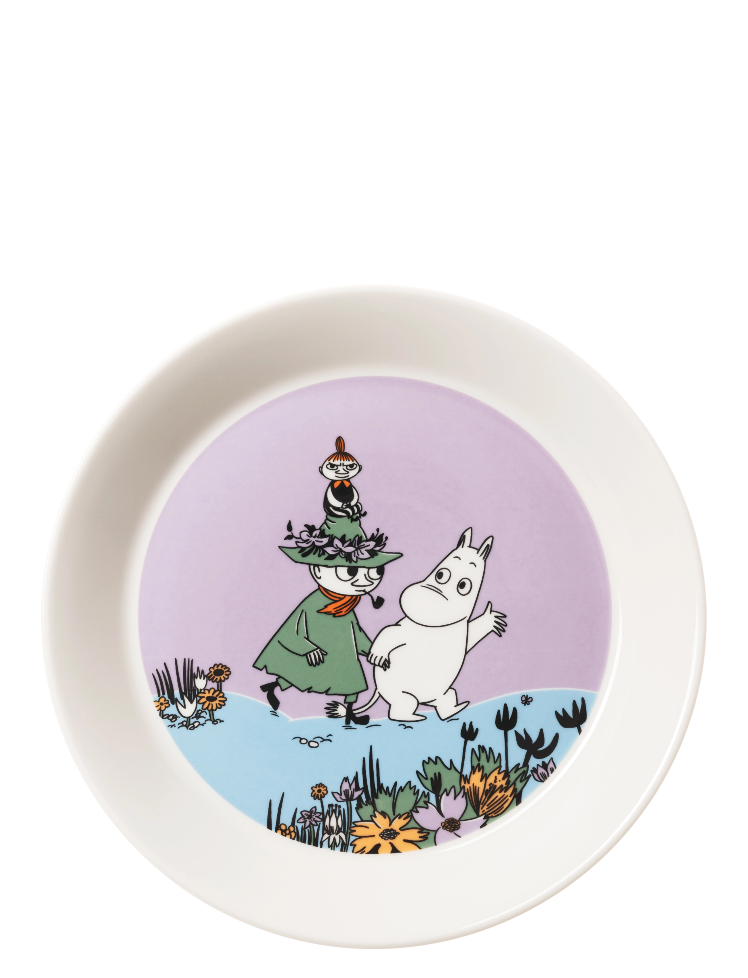 Arabia Moomin Plate 19Cm Friends Forever, 19 cm, Plates, Lila - Deep Homeware