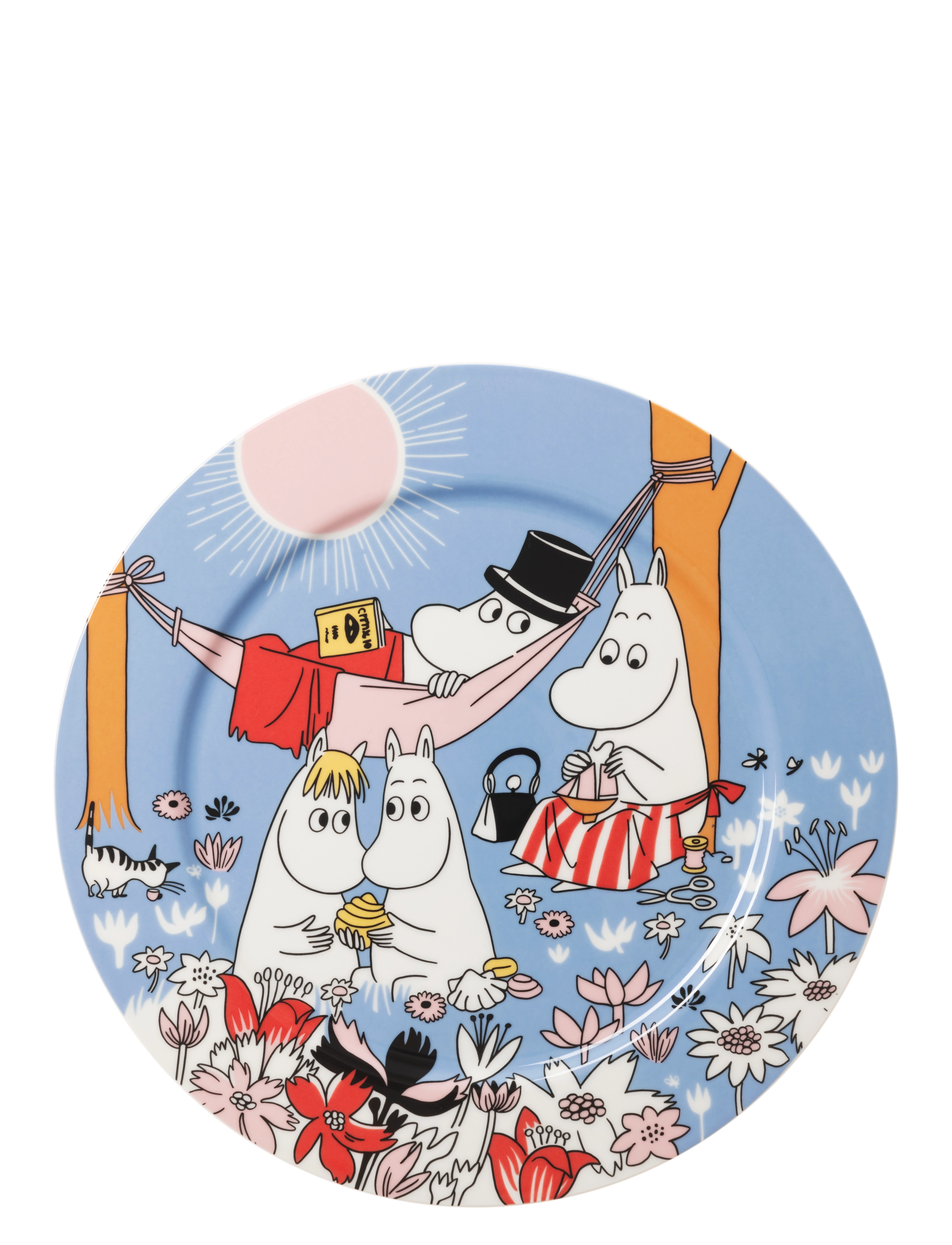 ARABIA Moomin Serving Plate 30Cm Family Time B. Blau - 30 CM - Unisex
