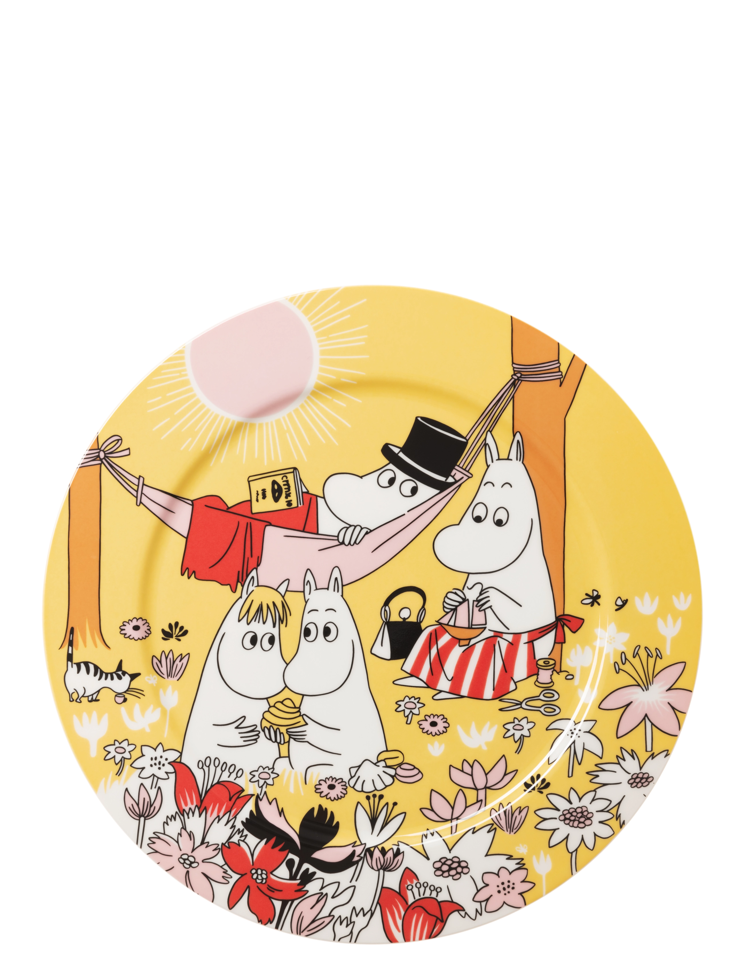 ARABIA Moomin Serving Plate 30Cm Family Time Y. Gelb - 30 CM - Unisex