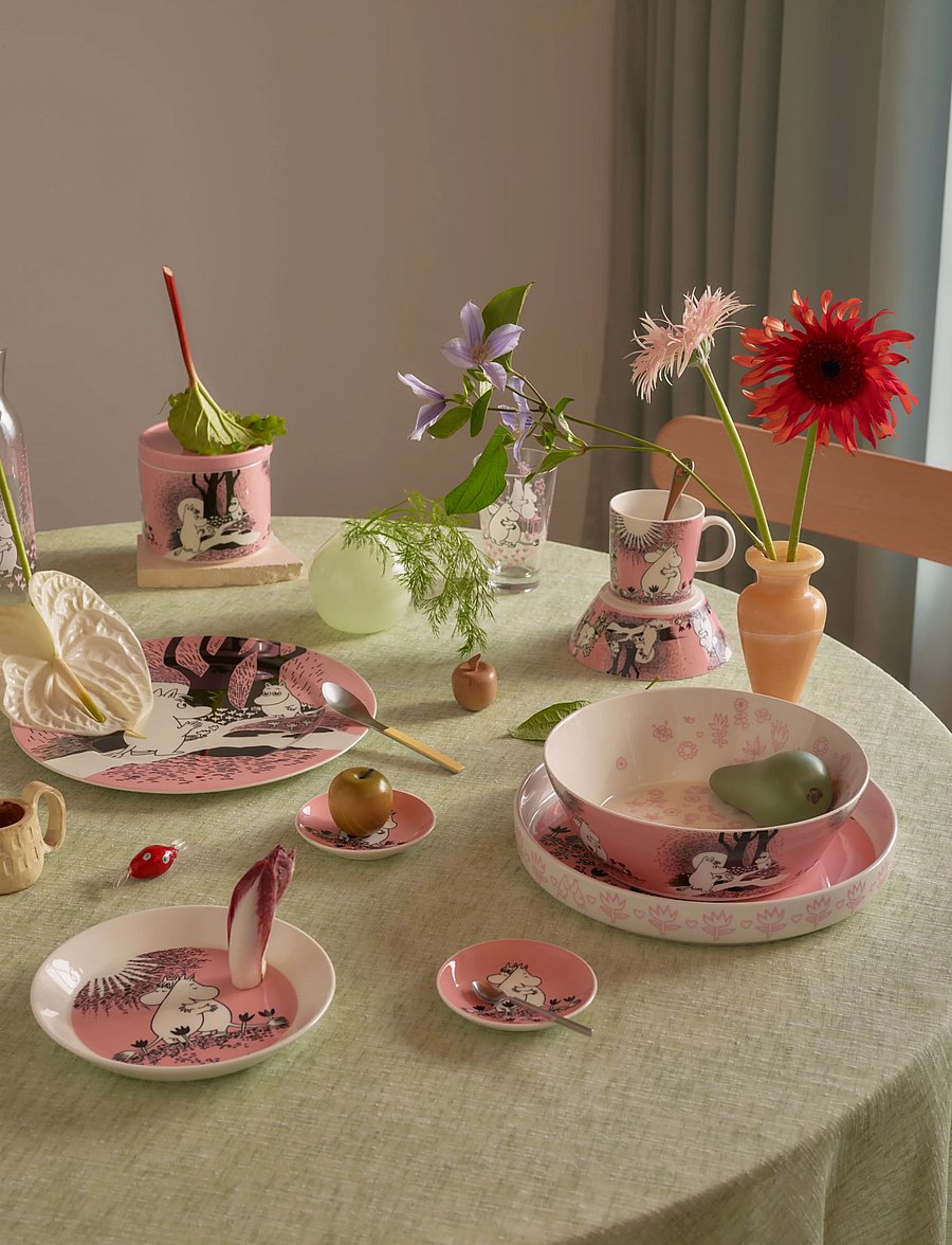 Arabia - Moomin bowl 15cm Love 30 - müslischalen - pink - 0
