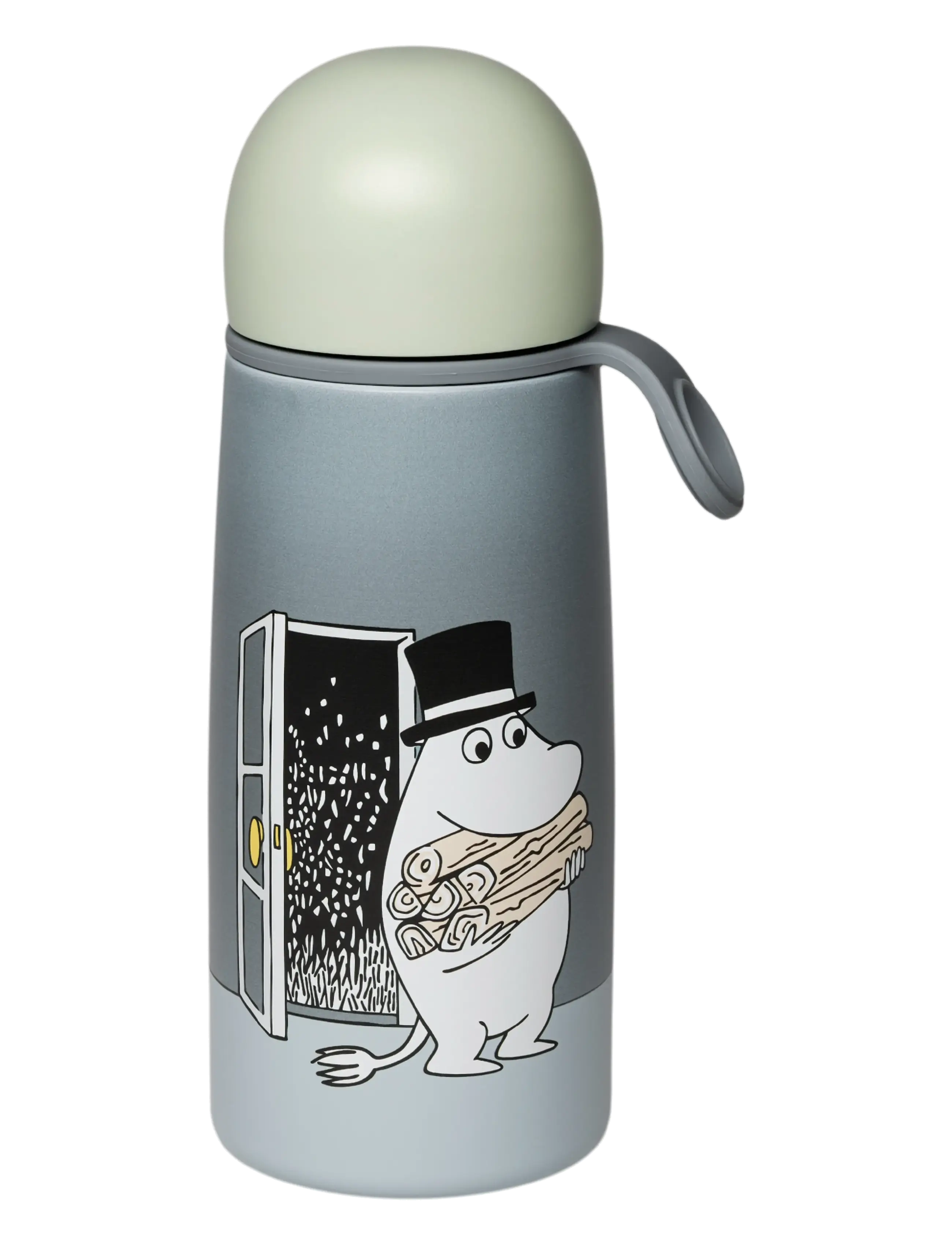 Arabia Moomin Thermos Bottle 0,45L Moominpappa, 0.45 L, Kitchen, Grau - Thermal Bottles, Homeware