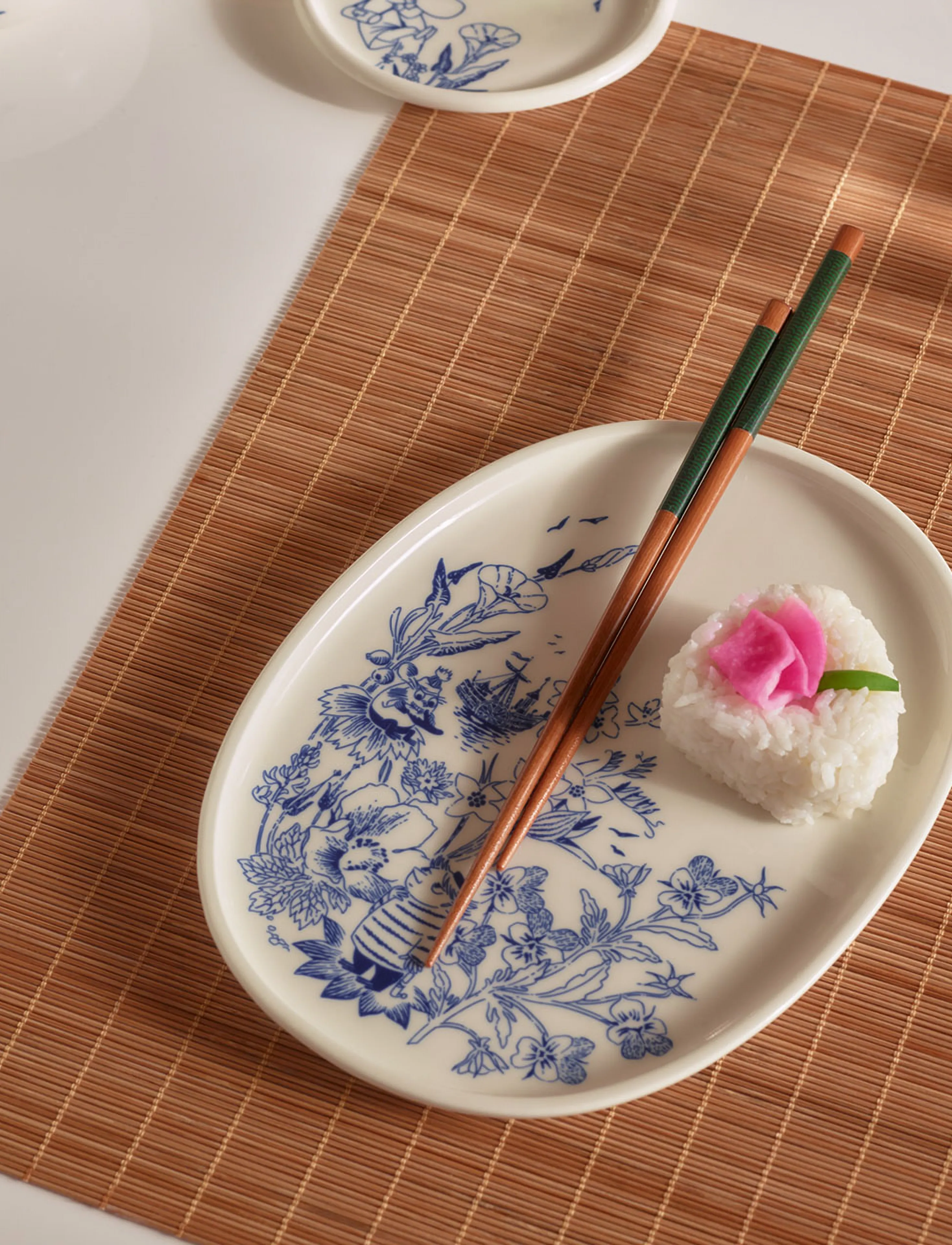 Arabia Moomin Serving Plate 17cm Haru Too-Ticky, 17 cm, Blue, Serveringsfade > Serveringsfade, Unisex