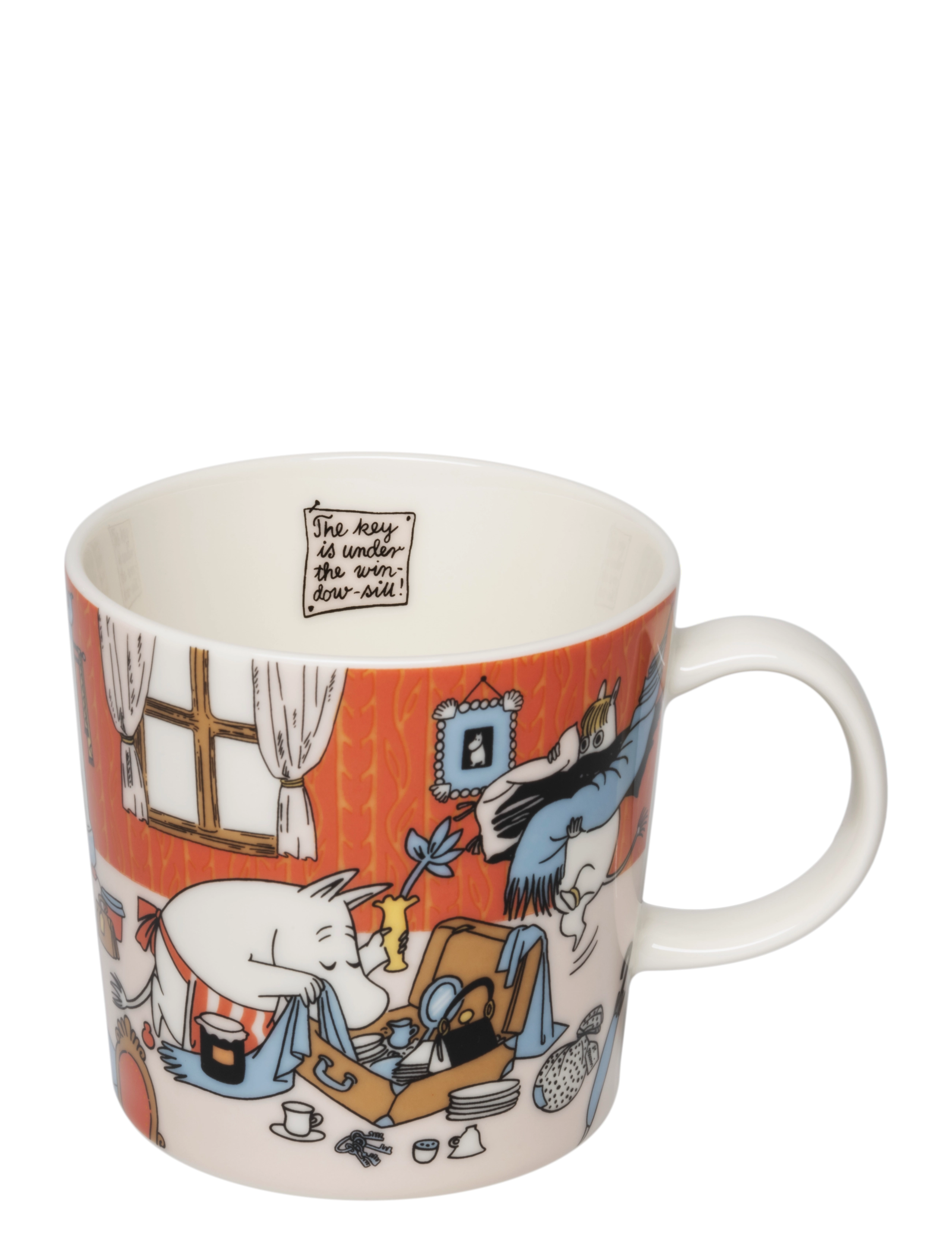 Arabia Moomin Mug 0,3L Holiday Rush, Coffee Kop, Orange, Str: 0.3 L
