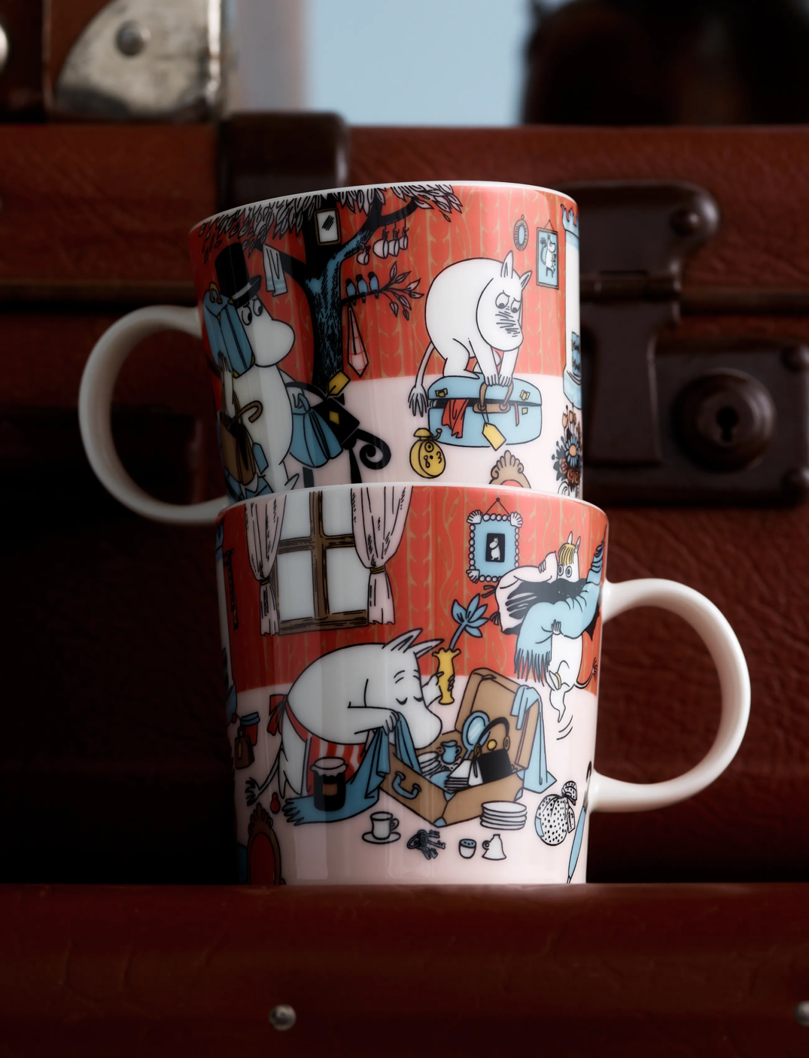 Arabia Moomin Mug 0,3L Holiday Rush, 30 CL, Orange, Kopper & Krus > Kaffekopper, Unisex