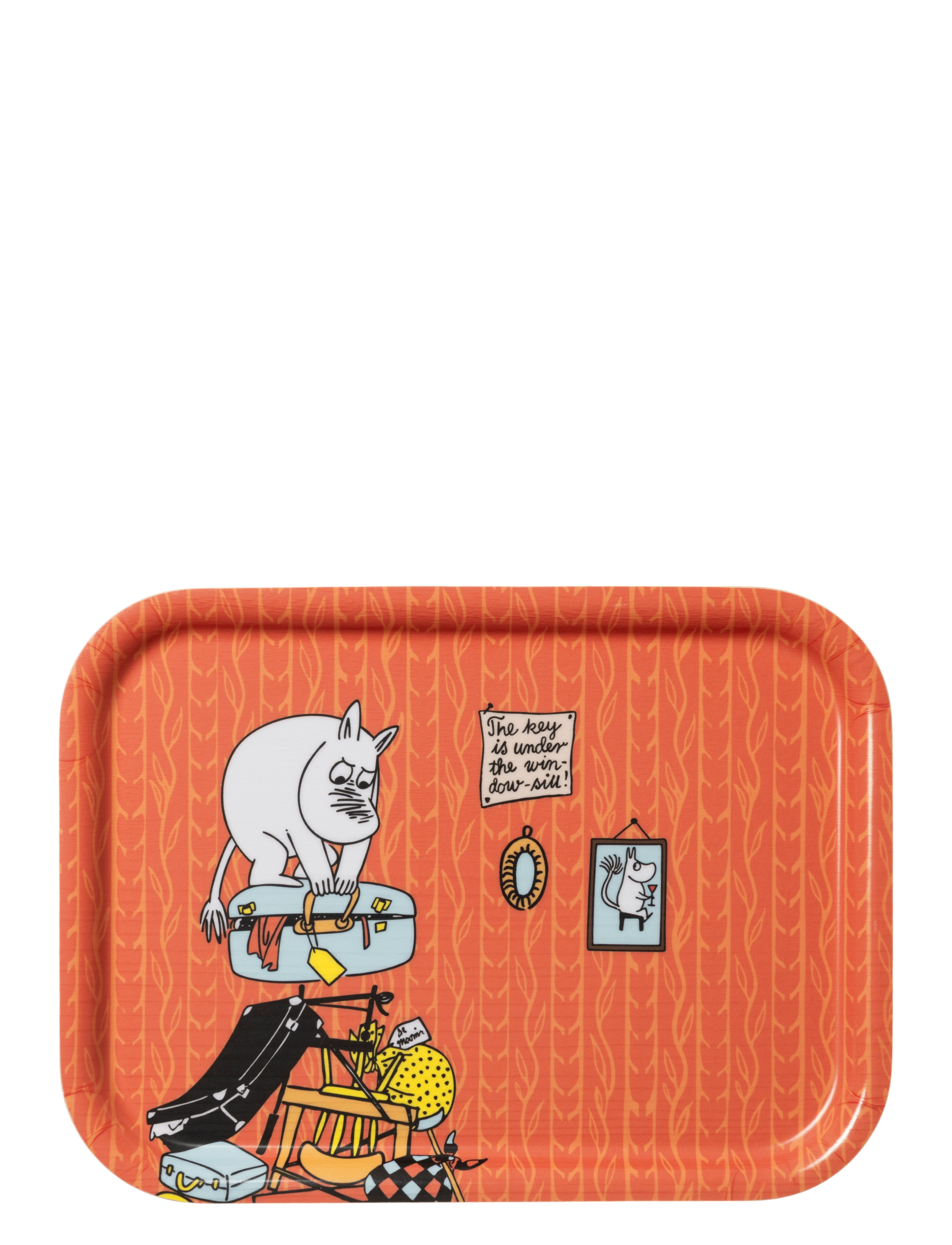 Arabia Moomin Tray 27X20Cm Holiday Rush, 27X20 cm, Dining & Table Accessories, Orange - Trays, Homeware