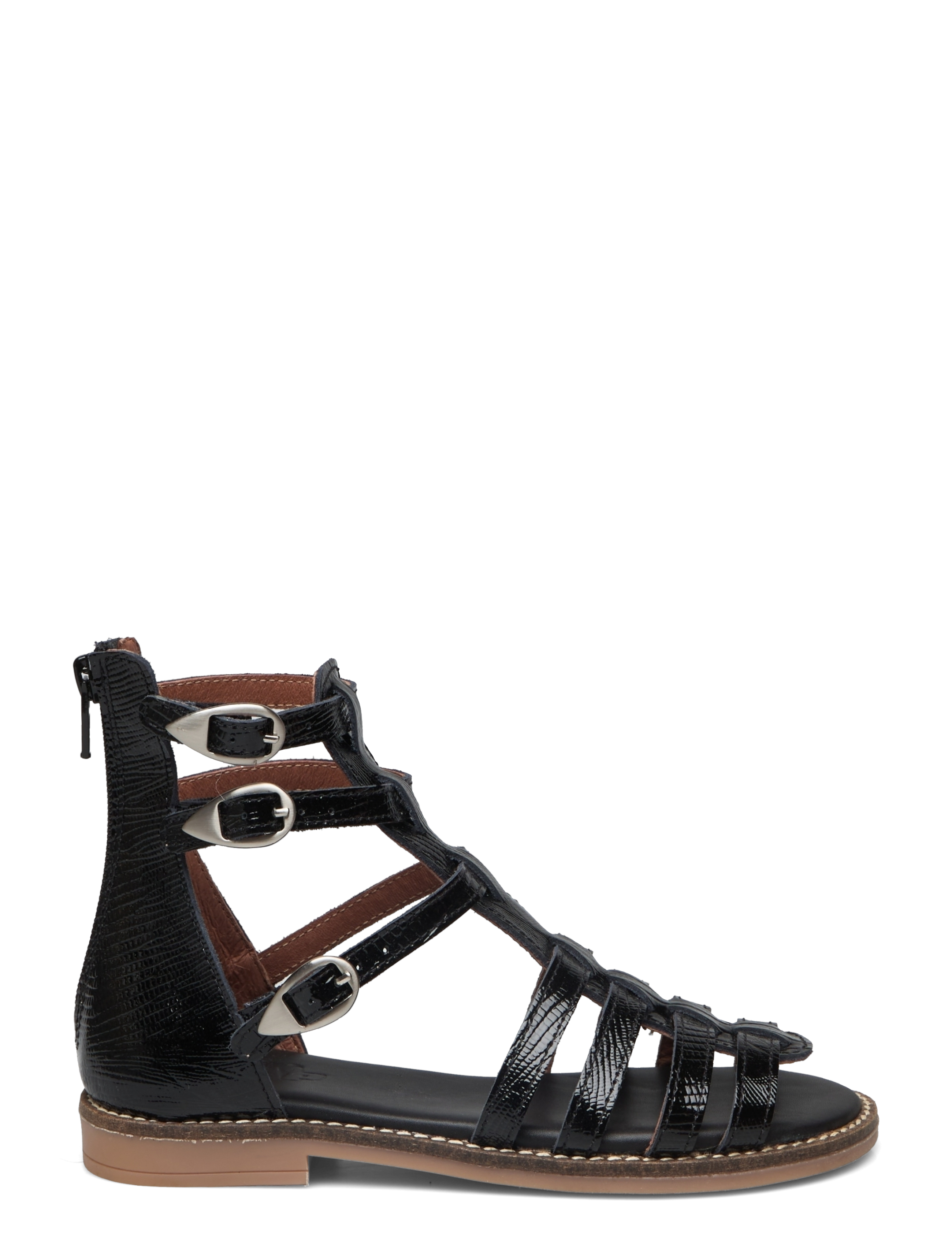 Arauto RAP - HAND MADE OPEN SANDAL - sommarfynd - black iguana - 1