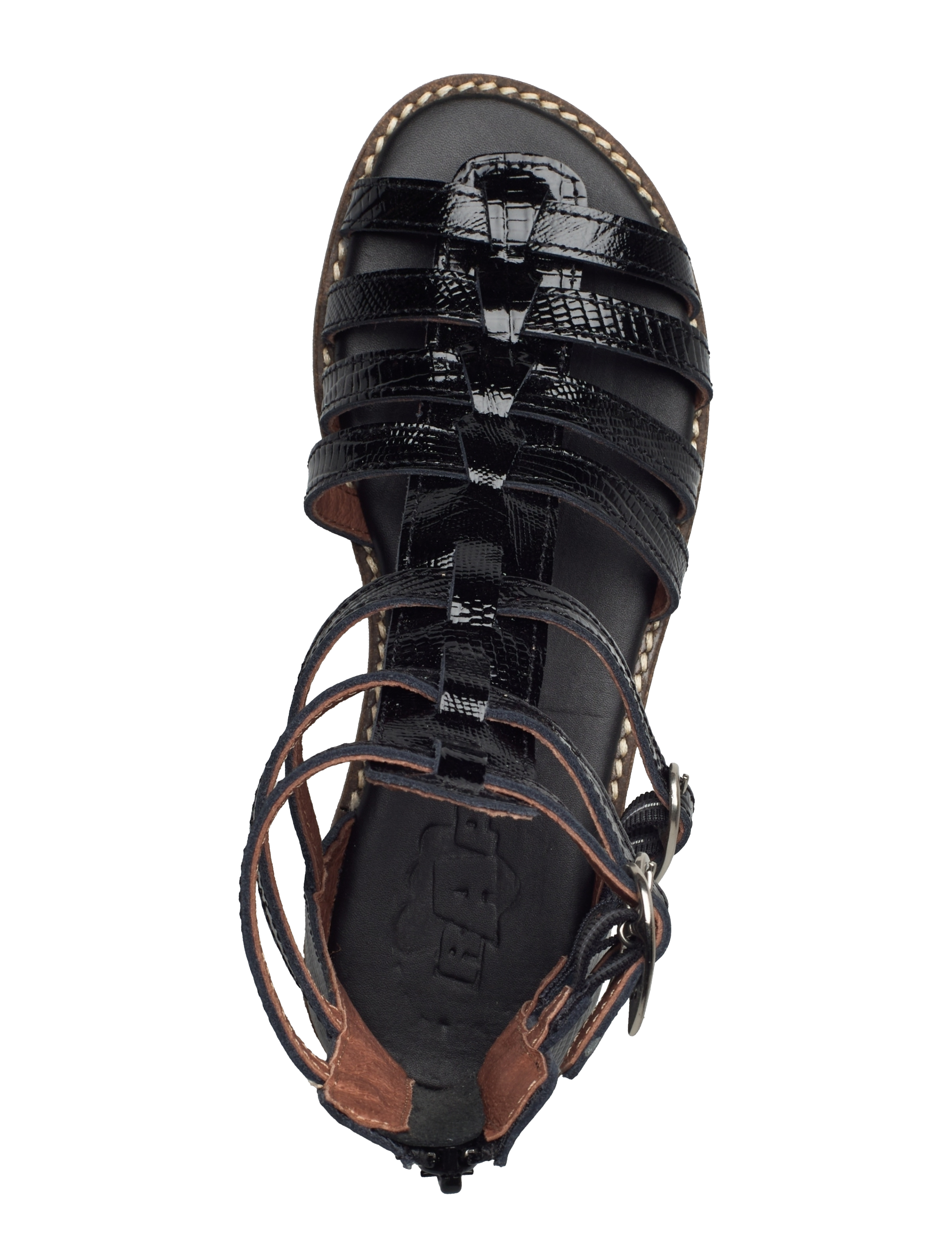 Arauto RAP - HAND MADE OPEN SANDAL - sommarfynd - black iguana - 3